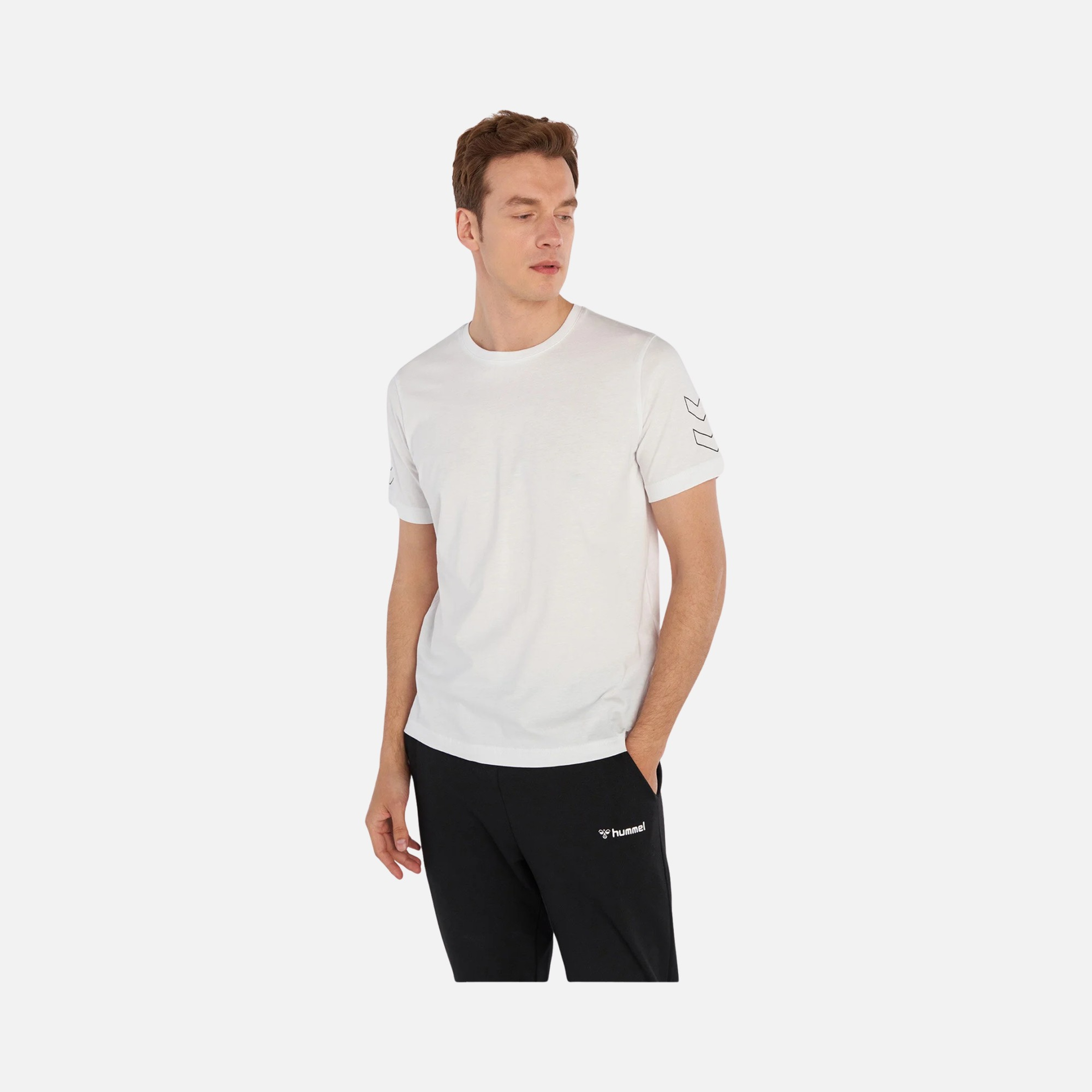 Hummel Elemental Chevron Regular-Fit Short-Sleeve Versatile Erkek Tişört
