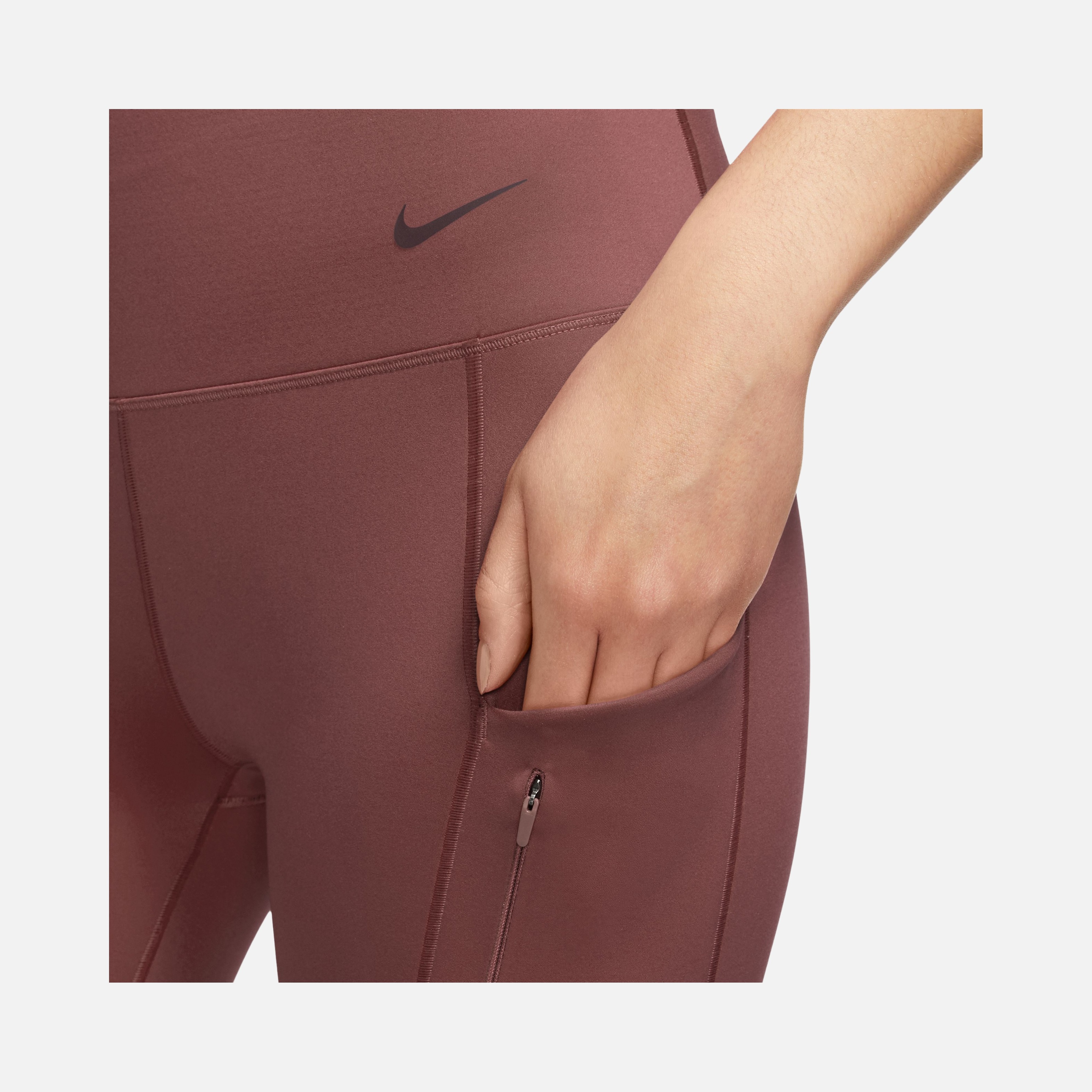 Nike Go Therma-Fit High-Waisted 7/8 With Pockets Training Kadın Tayt
