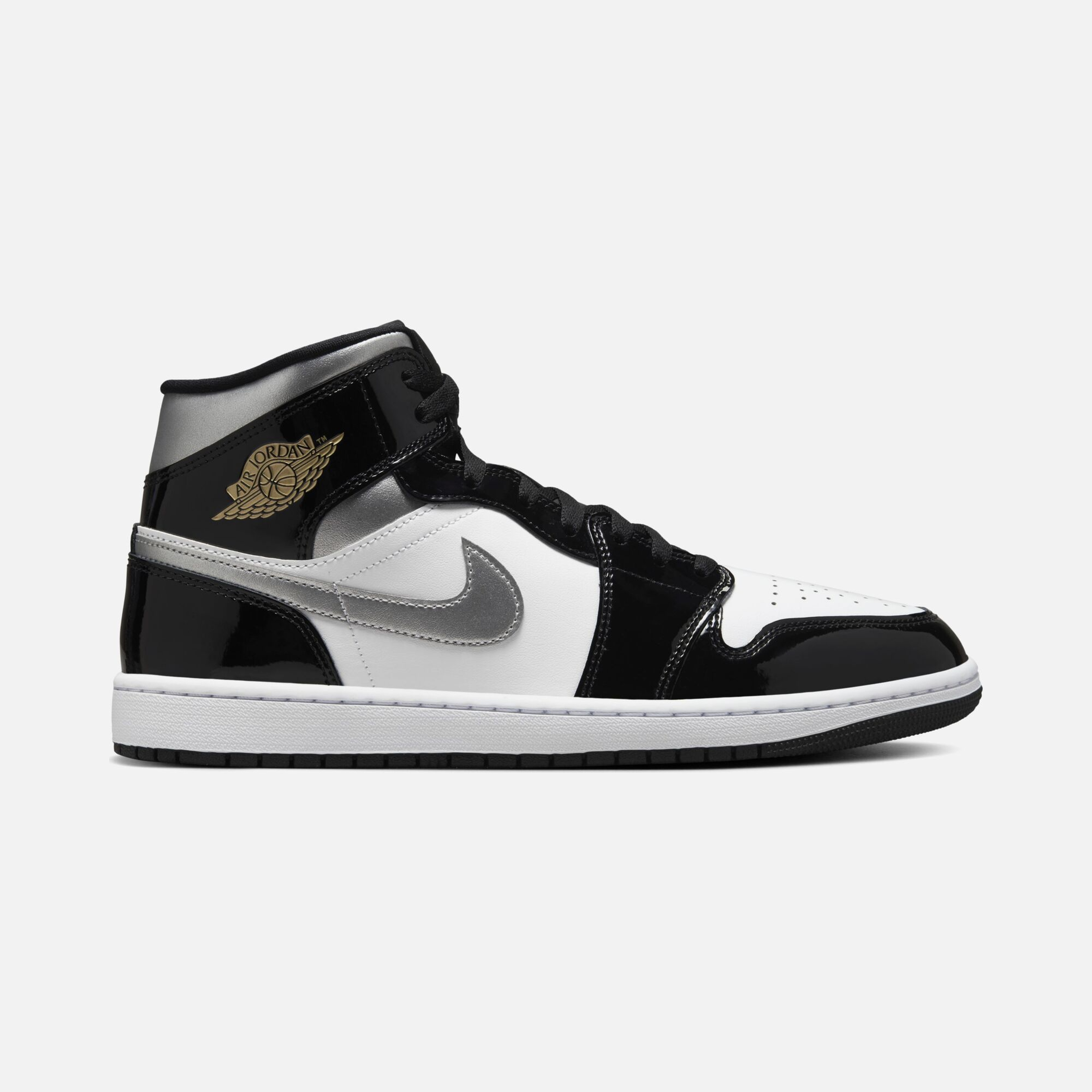 Nike Air Jordan 1 Mid SE ''Patent Leather Upper Details'' Erkek