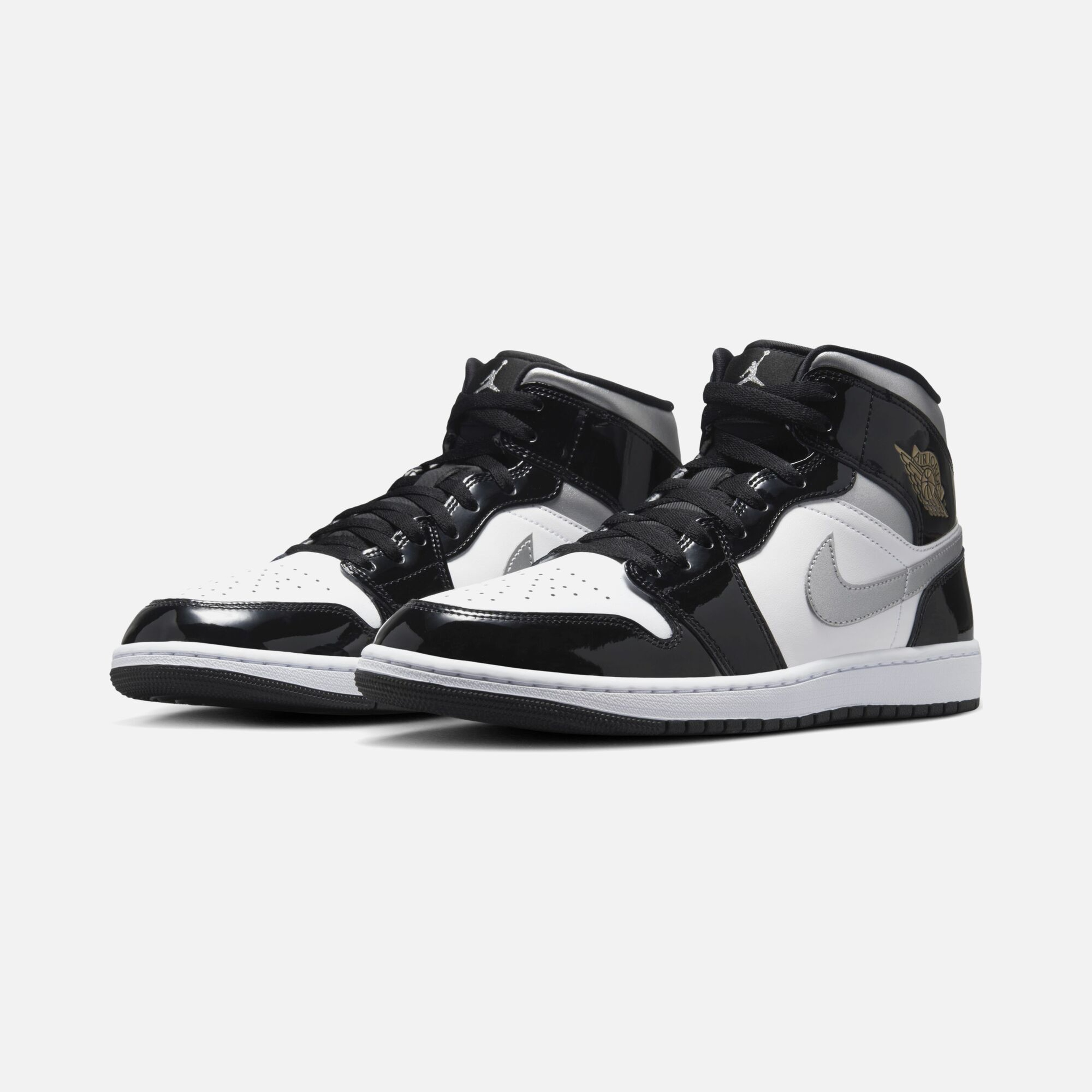 Nike Air Jordan 1 Mid SE ''Patent Leather Upper Details'' Erkek Spor Ayakkabı