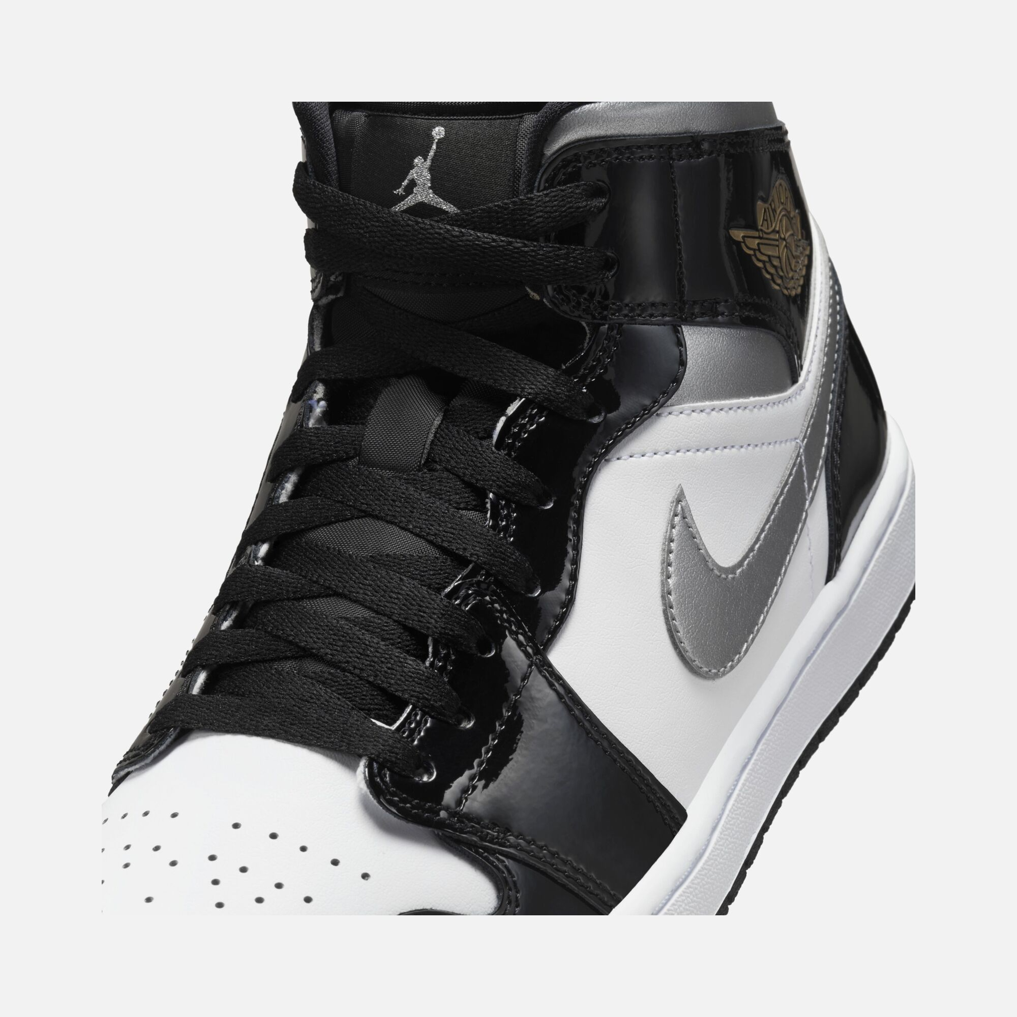 Nike Air Jordan 1 Mid SE ''Patent Leather Upper Details'' Erkek