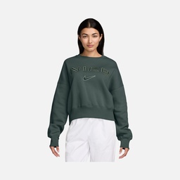 Nike Sportswear Phoenix Fleece Over-Oversized Crew-Neck Logo Kadın Sweatshirt