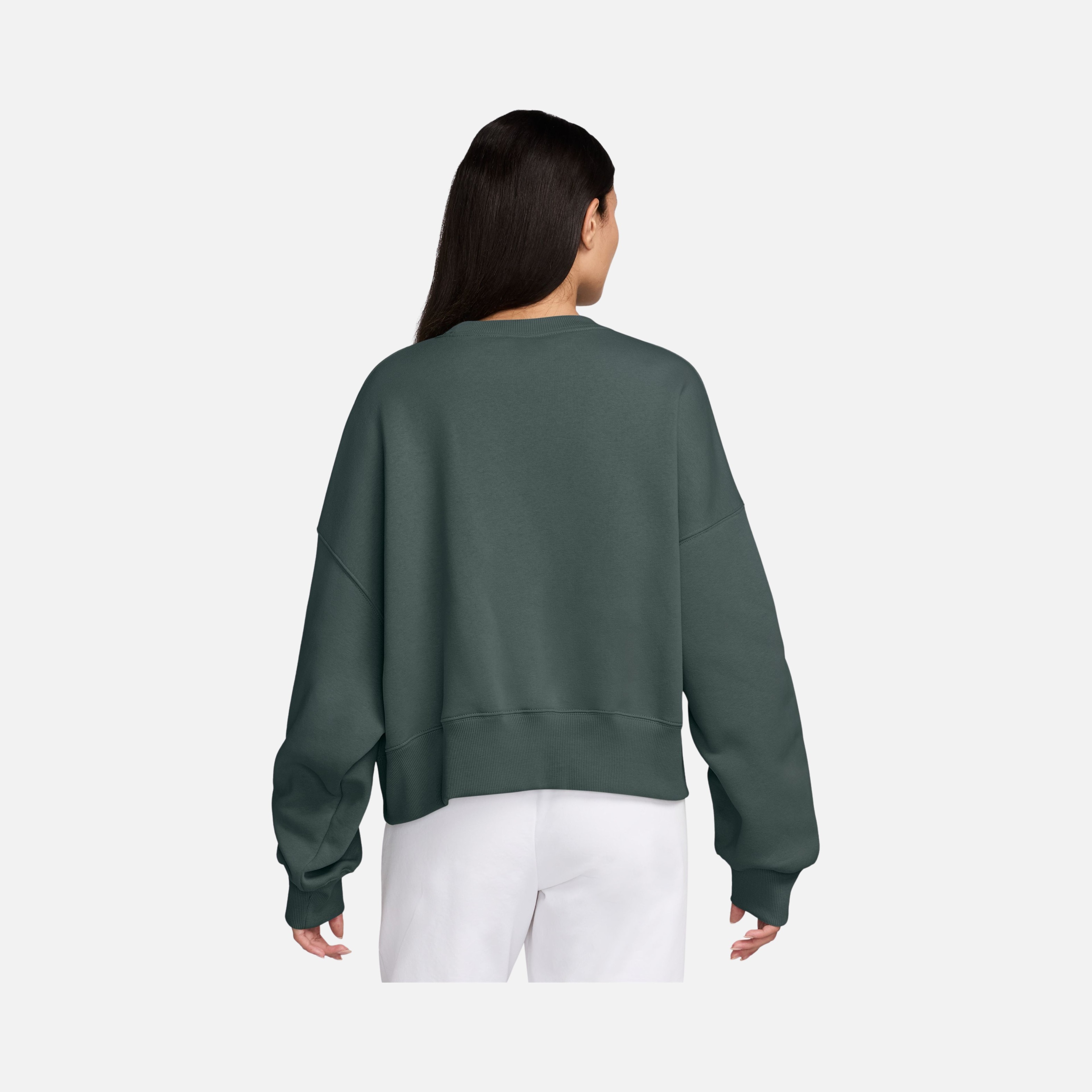 Nike Sportswear Phoenix Fleece Over-Oversized Crew-Neck Logo Kadın Sweatshirt