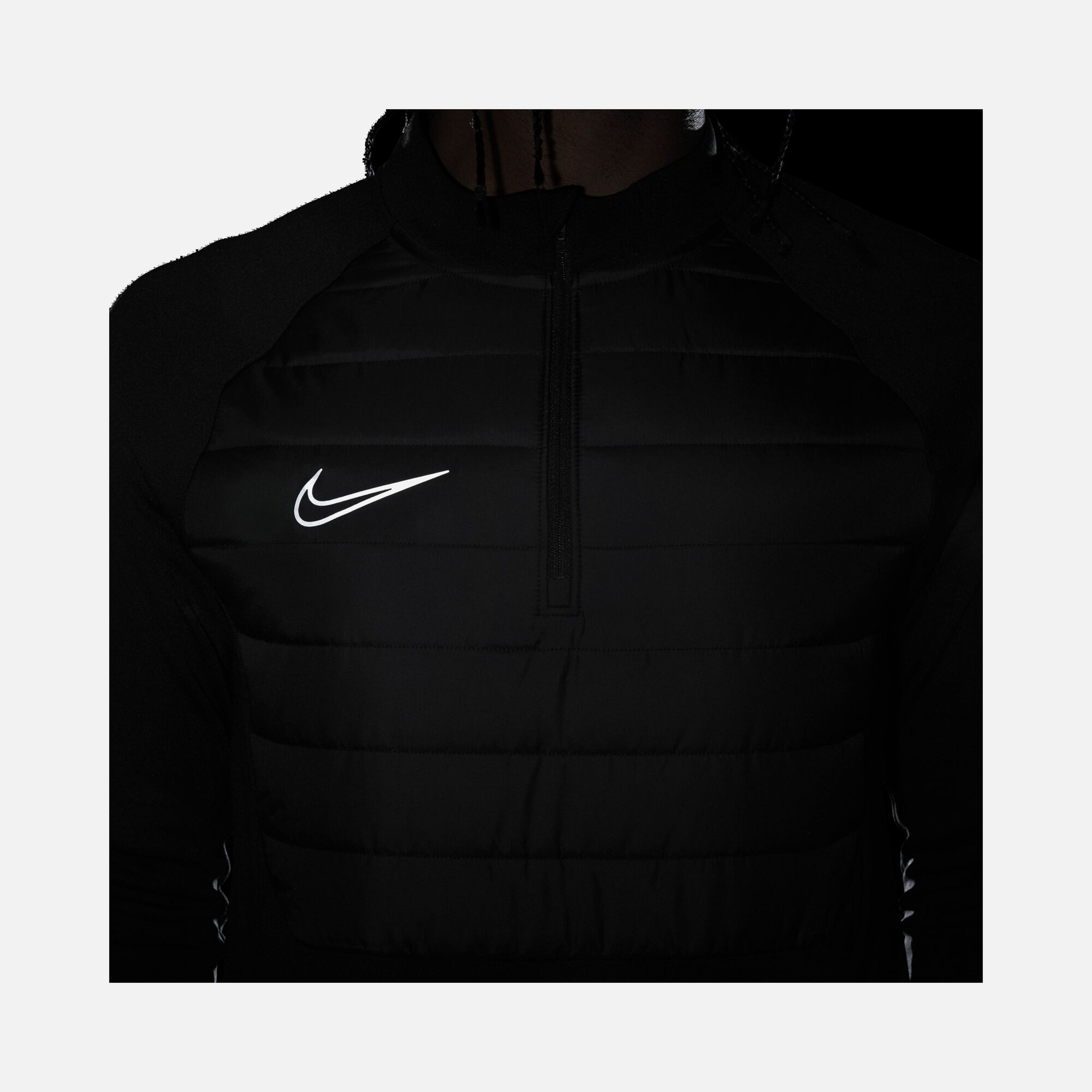 Nike Academy Winter Warrior Therma-Fit 1/2-Zip Soccer Erkek Sweatshirt