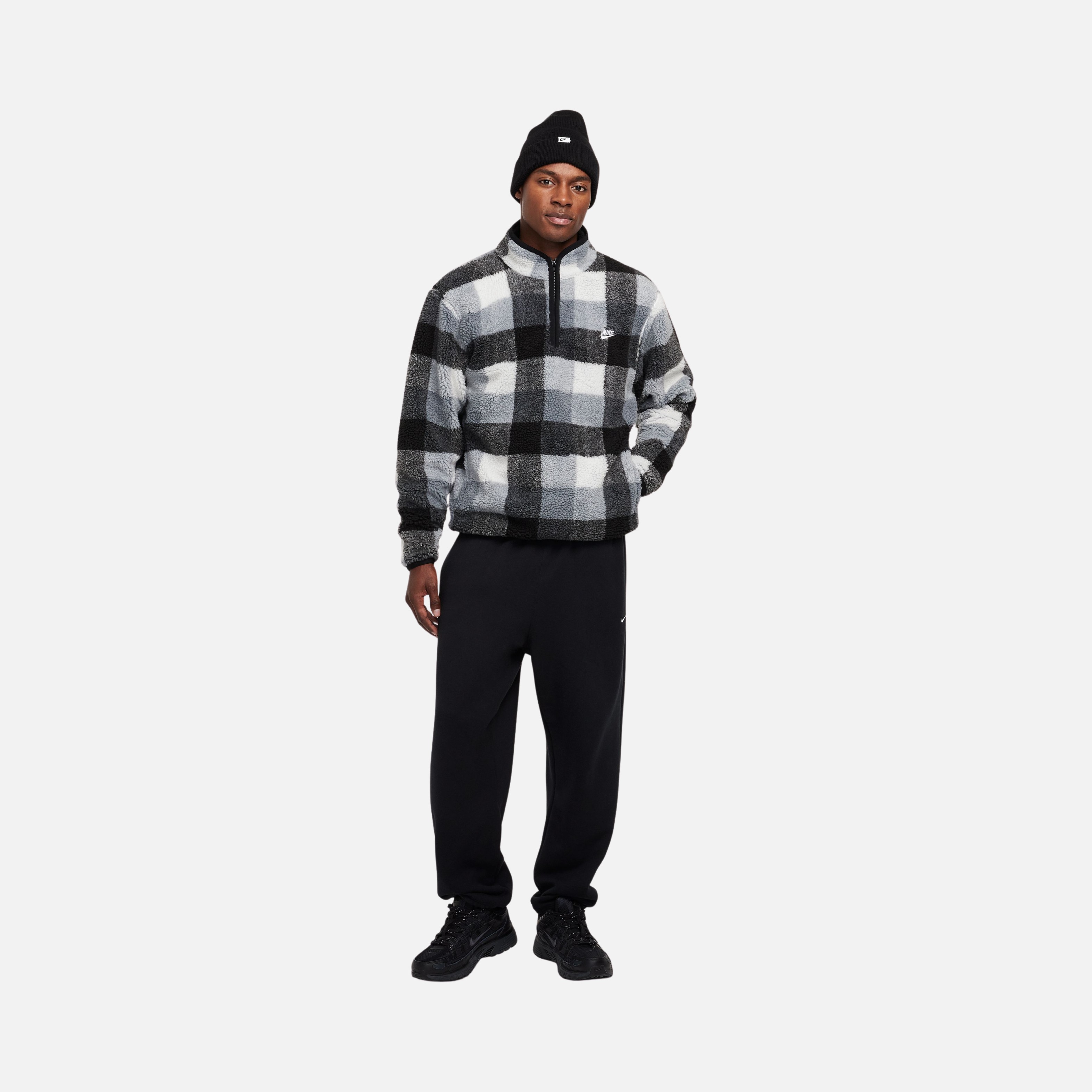 Nike Sportswear Club+ Sesonal Winterized Fleece All Over Printed Half ...