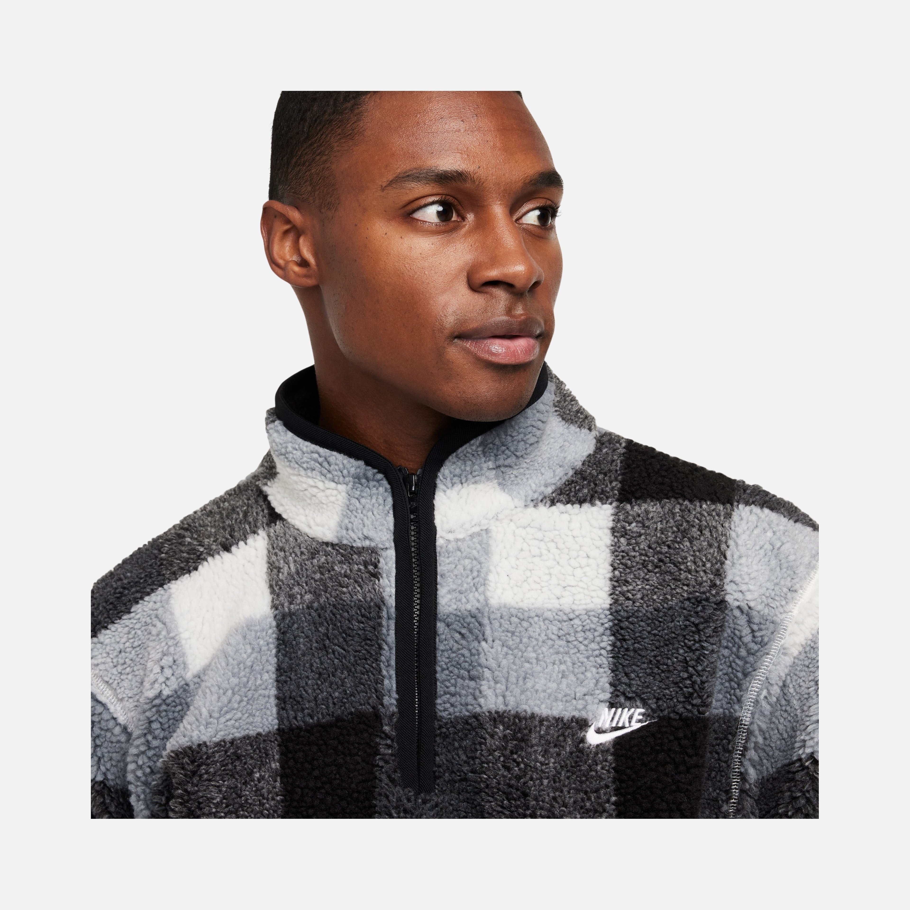 Nike Sportswear Club+ Sesonal Winterized Fleece All Over Printed Half-Zip Erkek Sweatshirt