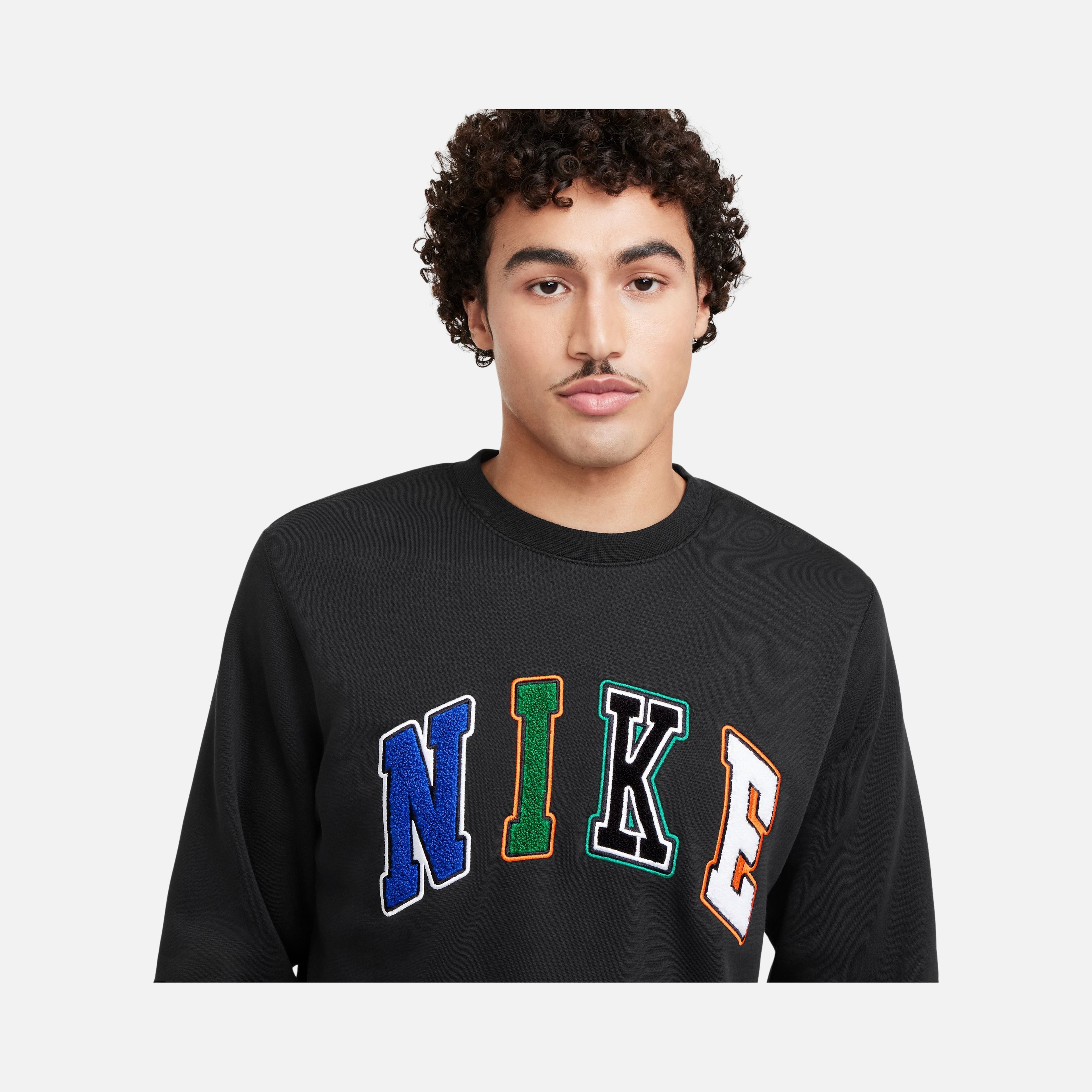 Nike Sportswear Club+ BB Crew Letters Erkek Sweatshirt