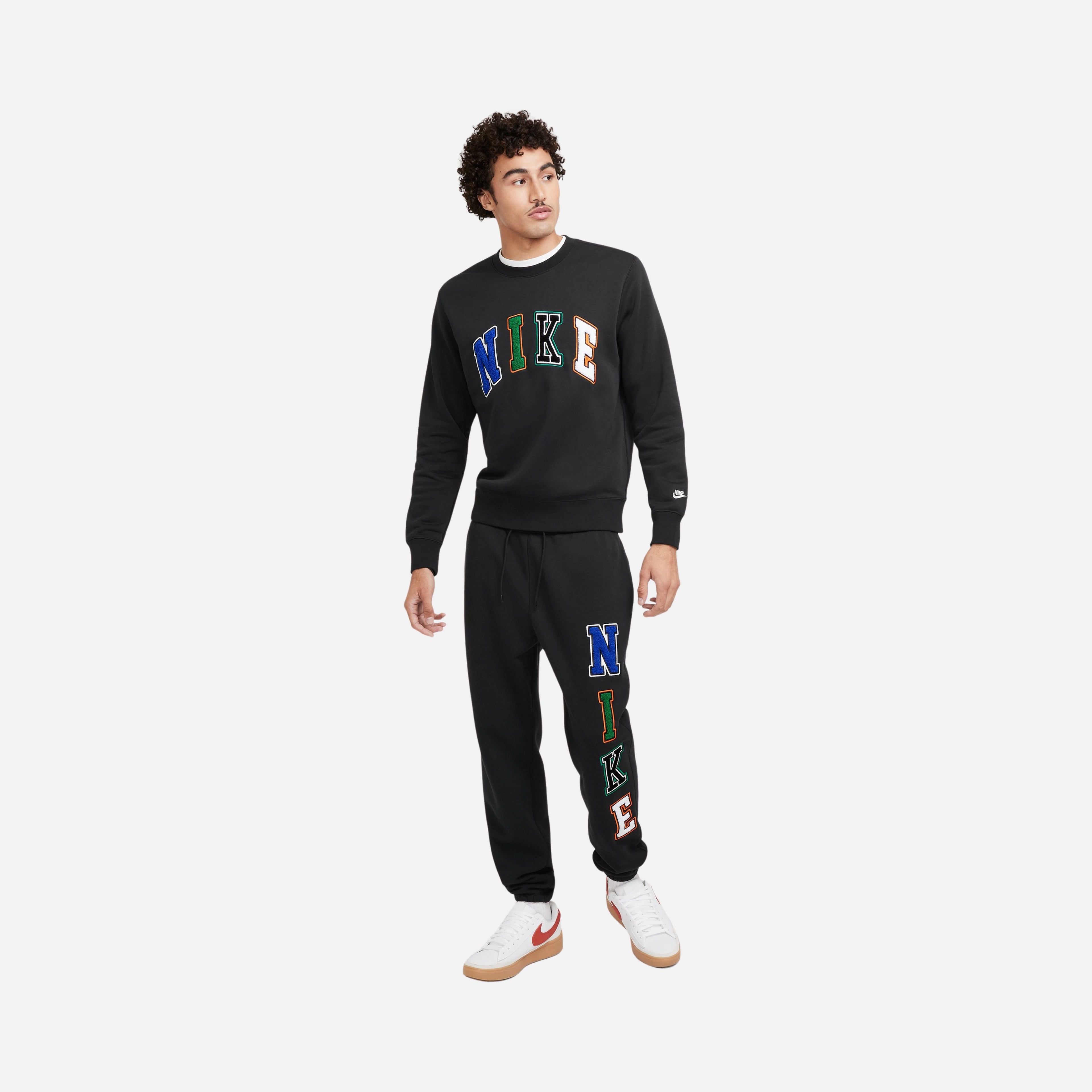 Nike Sportswear Club+ BB Crew Letters Erkek Sweatshirt