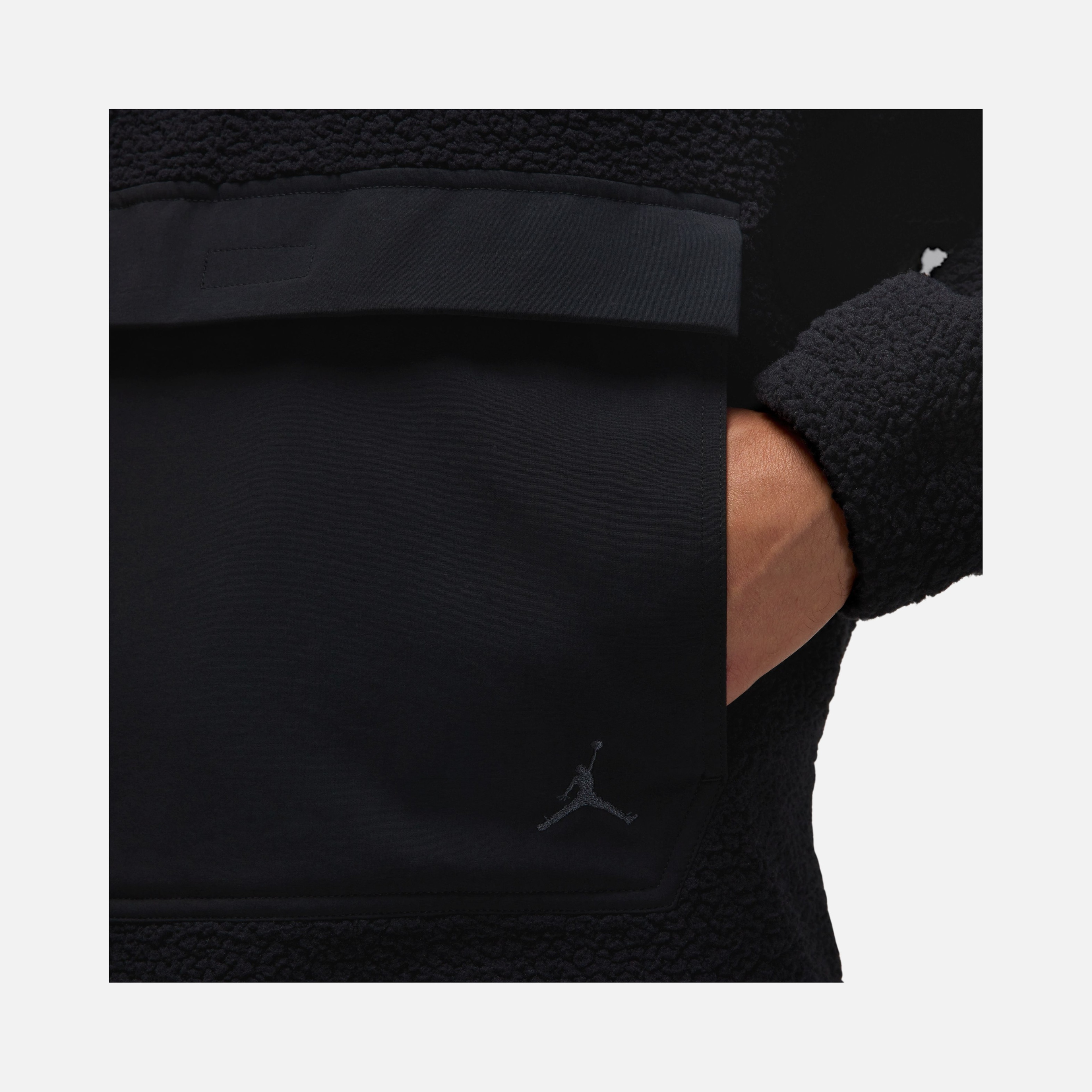 Nike Jordan Flight Sherpa Half-Zip Hoodie Erkek Sweatshirt