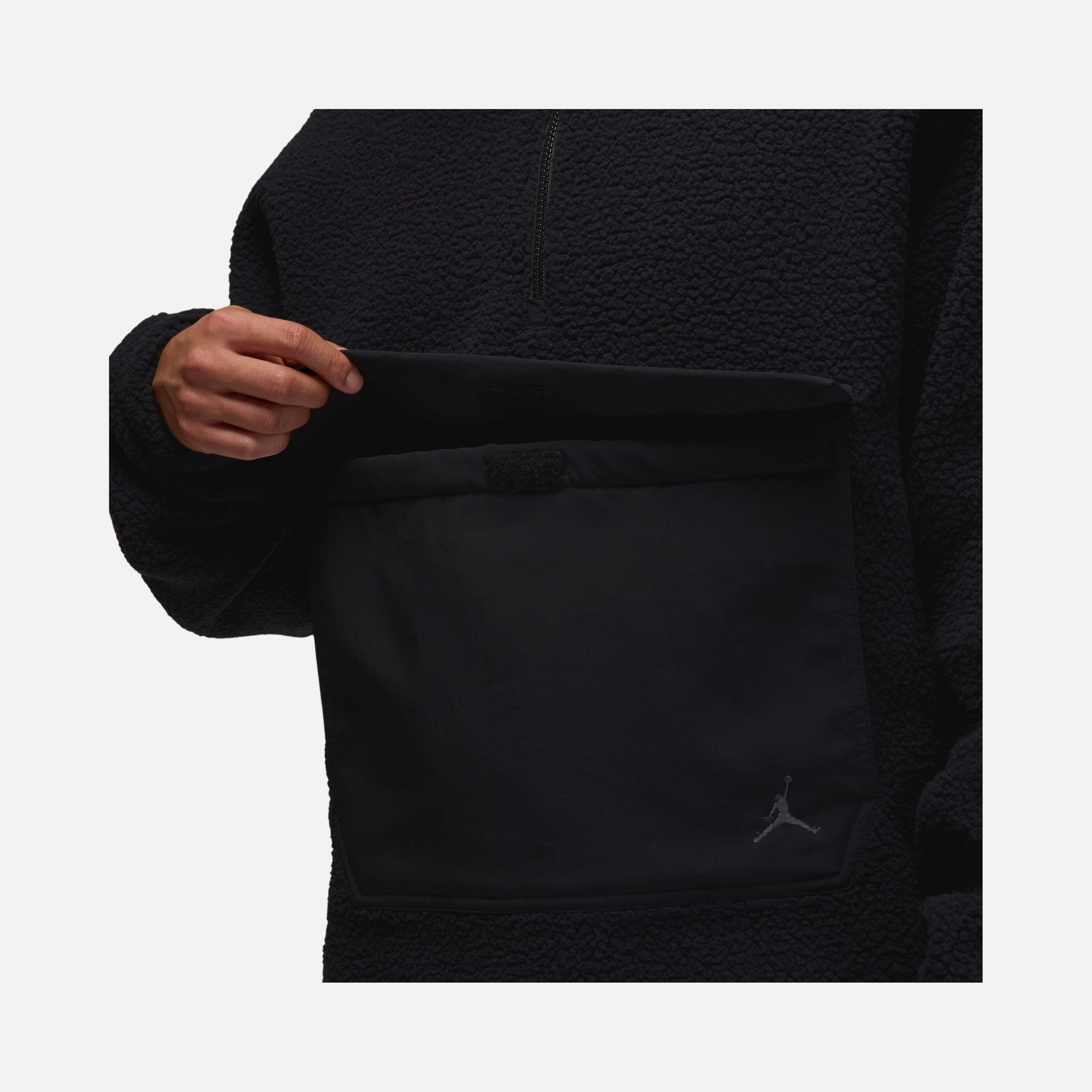 Nike Jordan Flight Sherpa Half-Zip Hoodie Erkek Sweatshirt