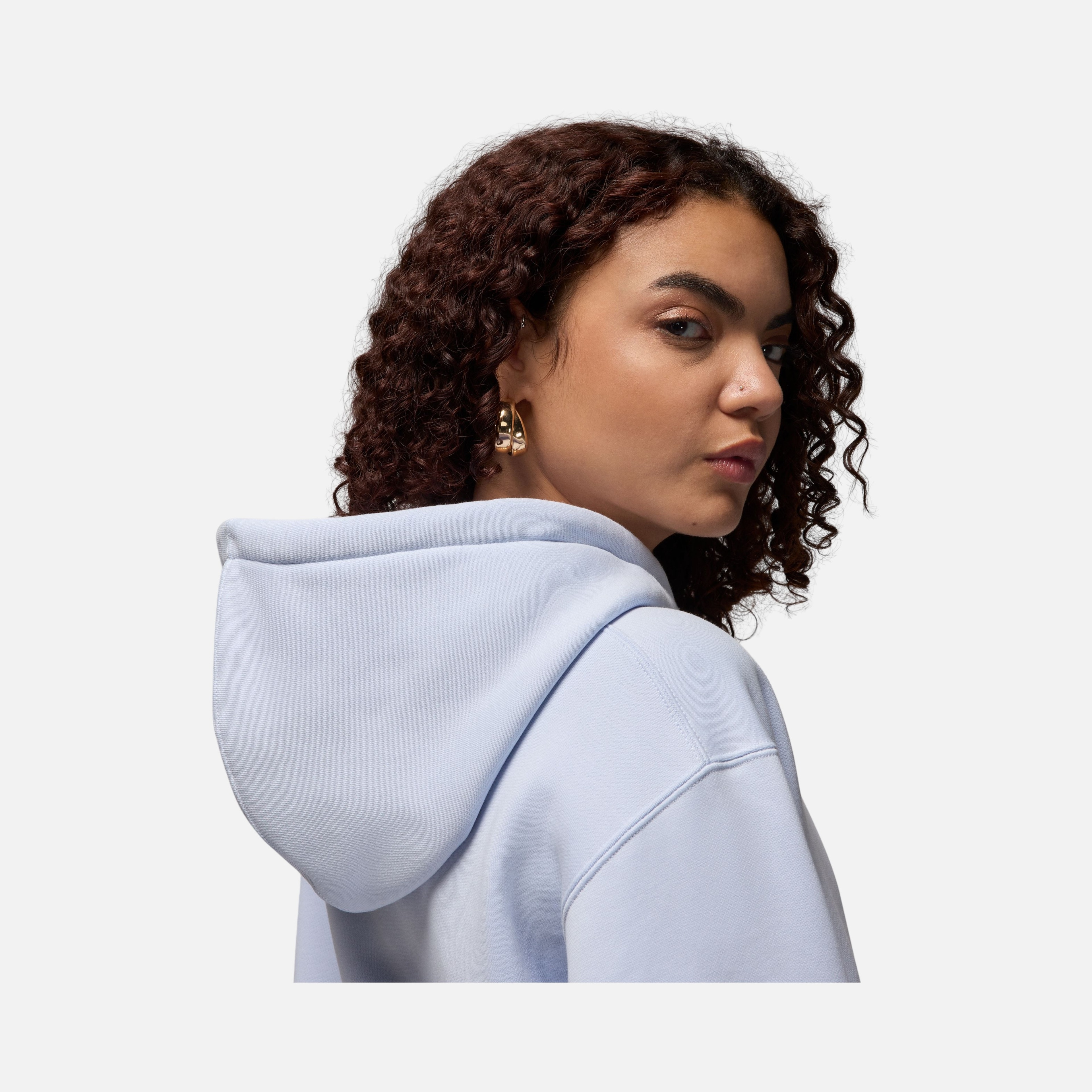 Nike Jordan Flight Fleece Satin Lined Pullover Hoodie Kadın Sweatshirt