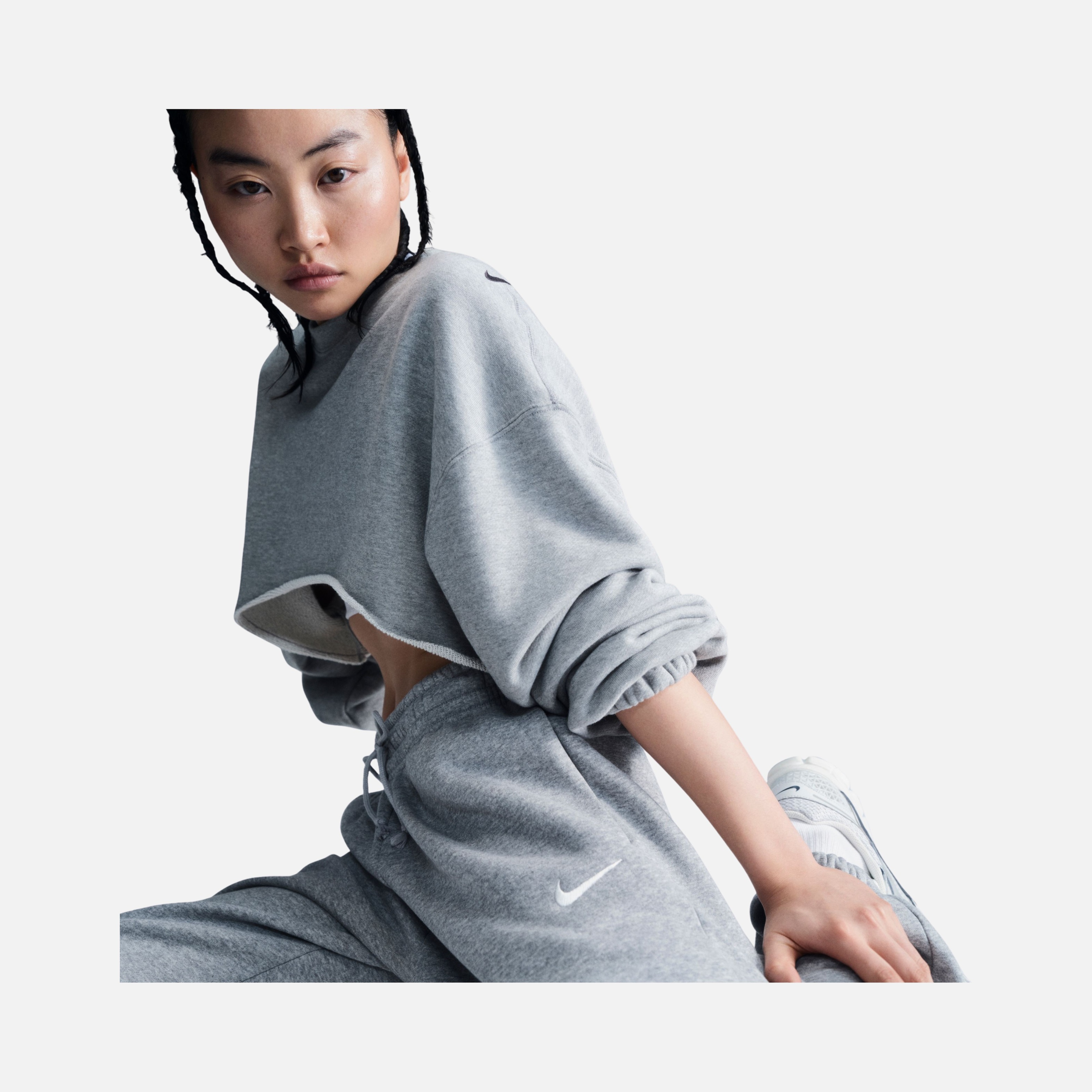 Nike Sportswear Phoenix Fleece High-Waisted Oversized Kadın Eşofman Altı