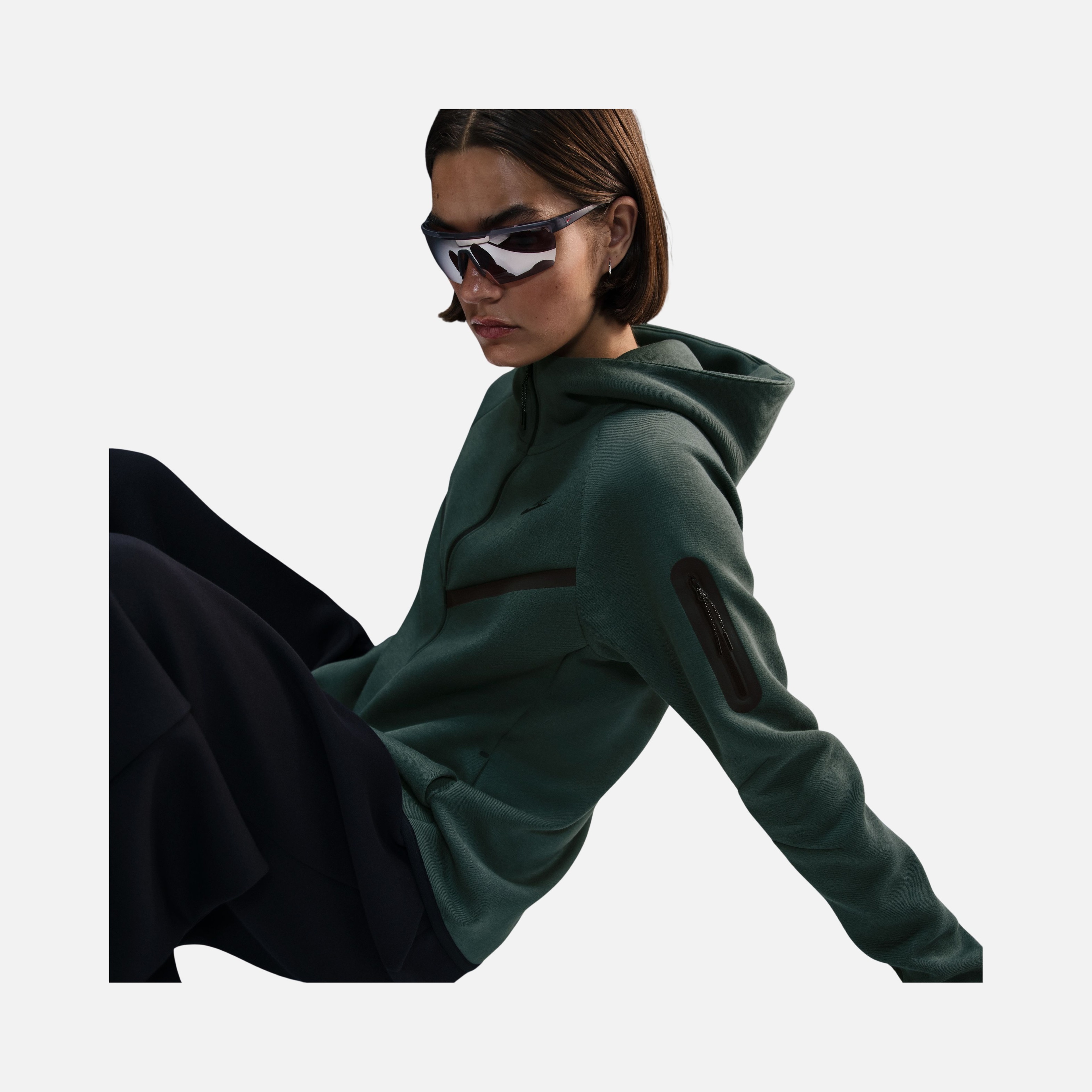 Nike Sportswear Tech Fleece Windrunner Full-Zip Hooded SS25 Kadın Sweatshirt