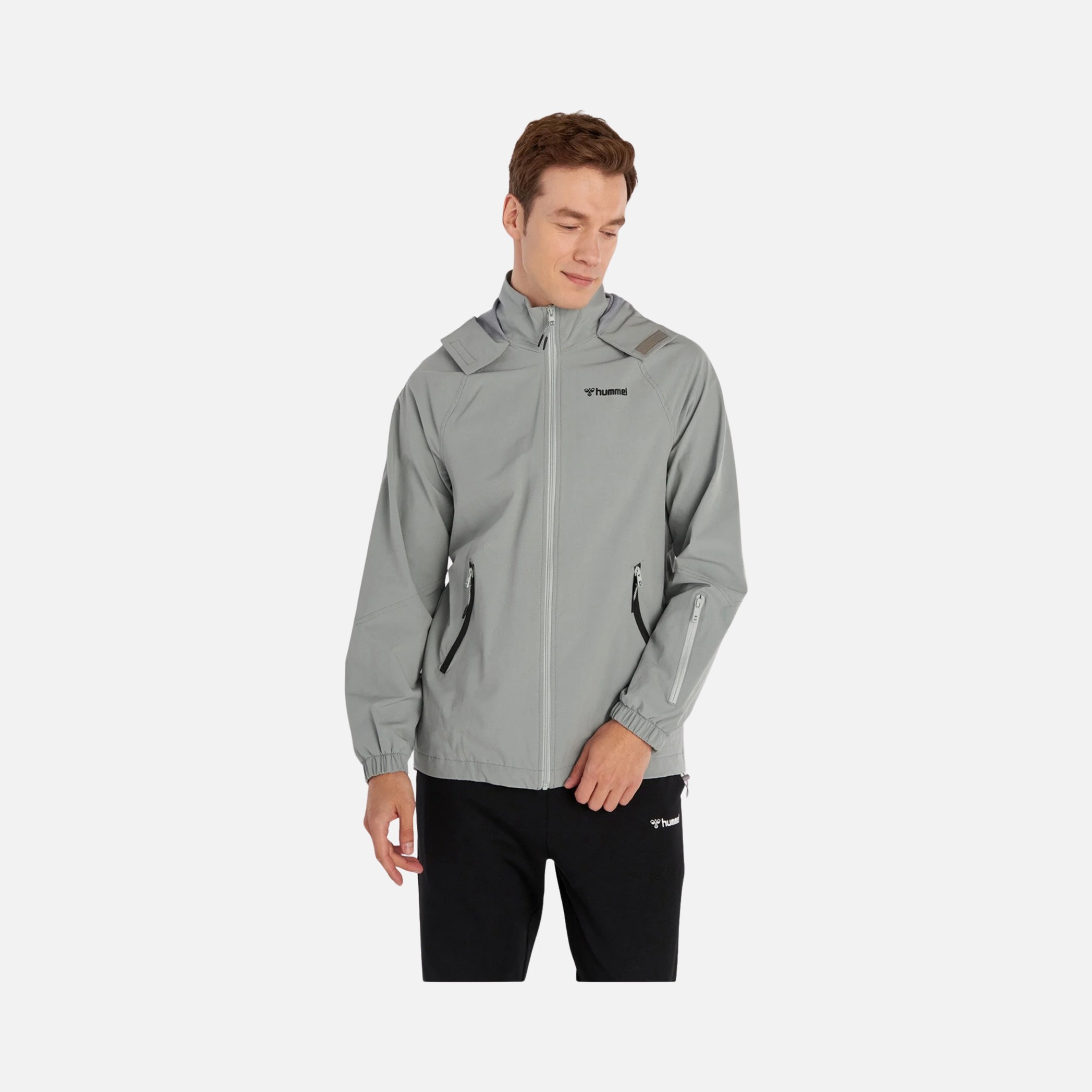Hummel Jerik Woven Regular Fit Lined Versatile Full-Zip Hoodie Erkek Ceket