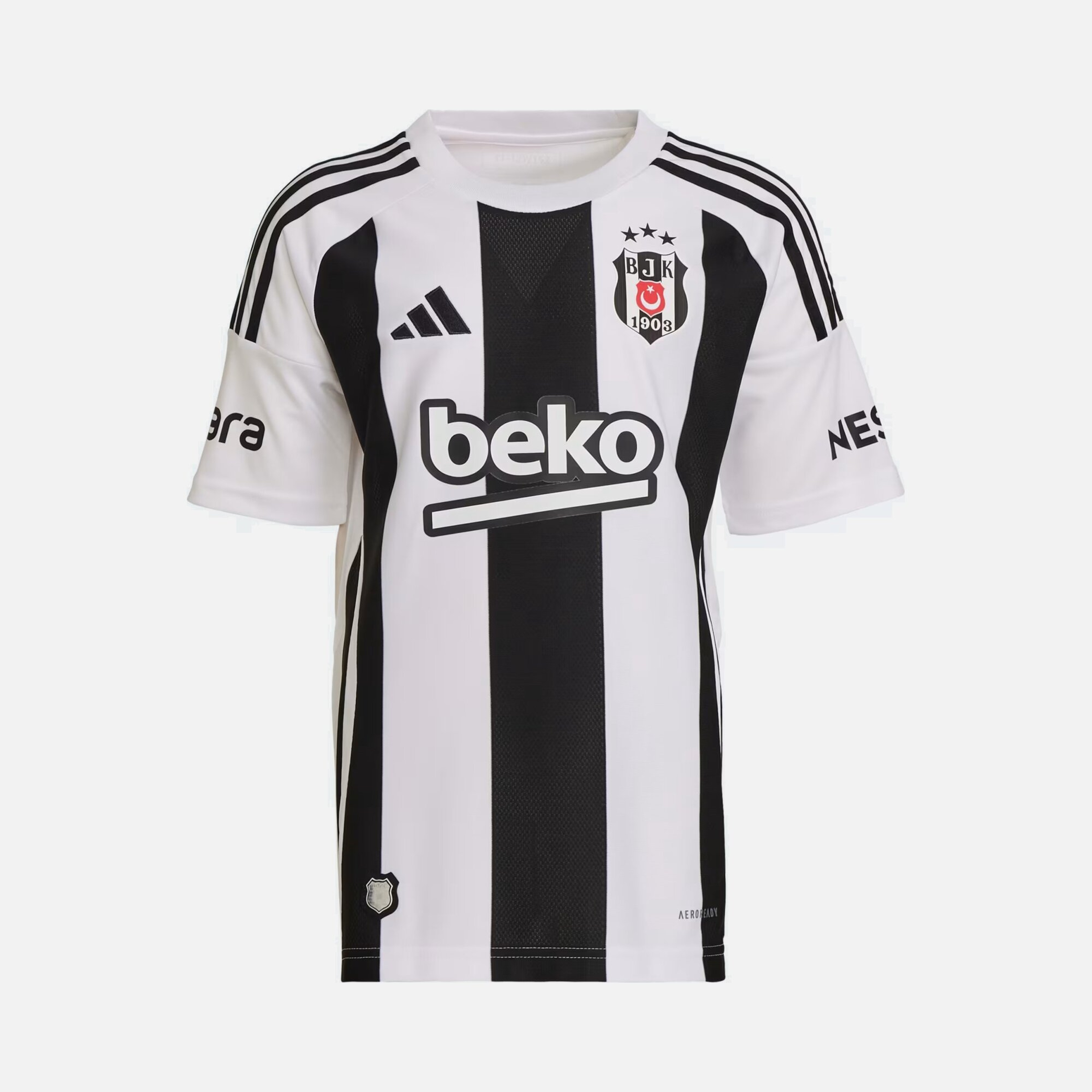 adidas Beşiktaş 2024-2025 Striped İç Saha Çocuk Forma