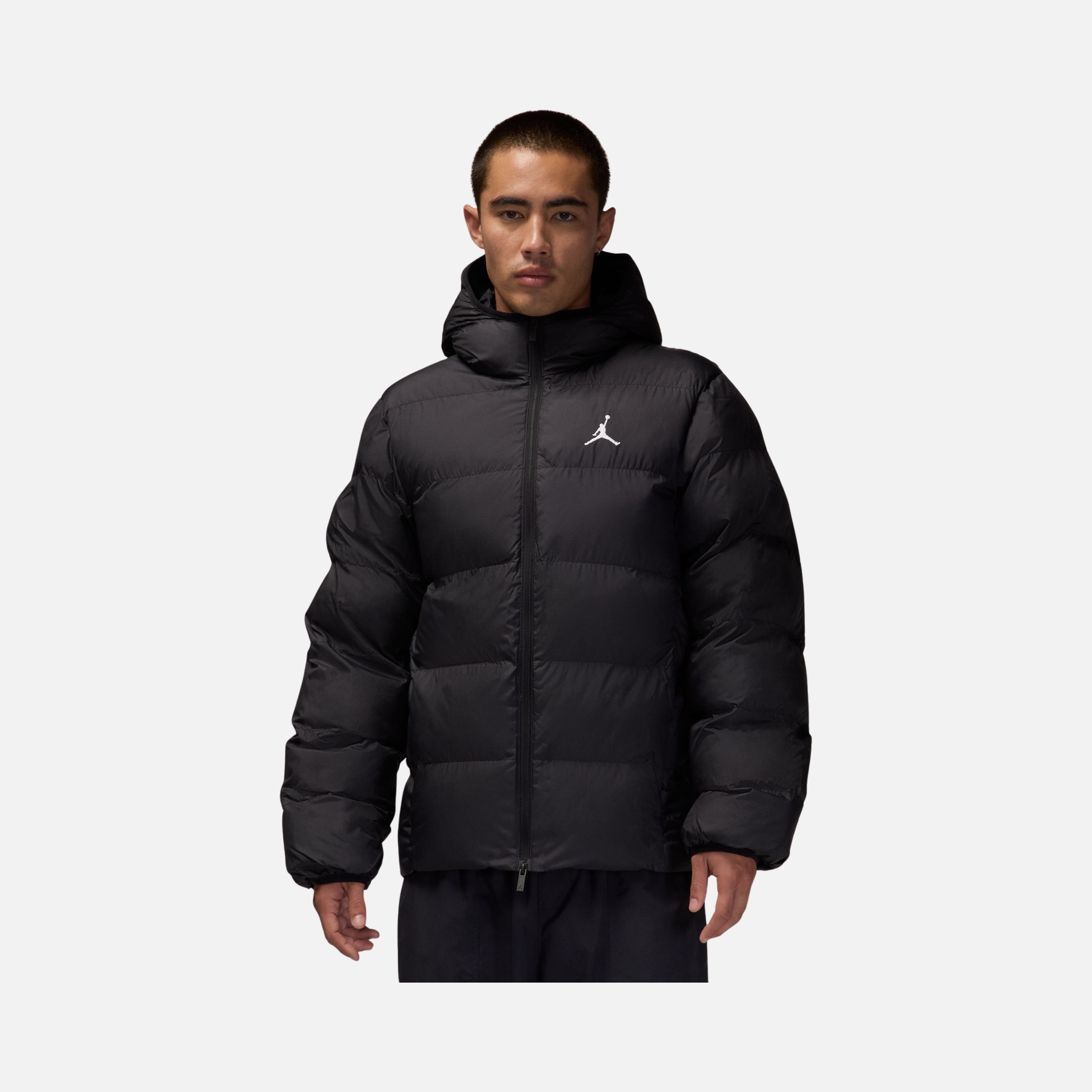 Nike Jordan Brooklyn Therma-Fit Essentials Core Puffer Full-2 Way Zipper Hoodie Erkek Mont