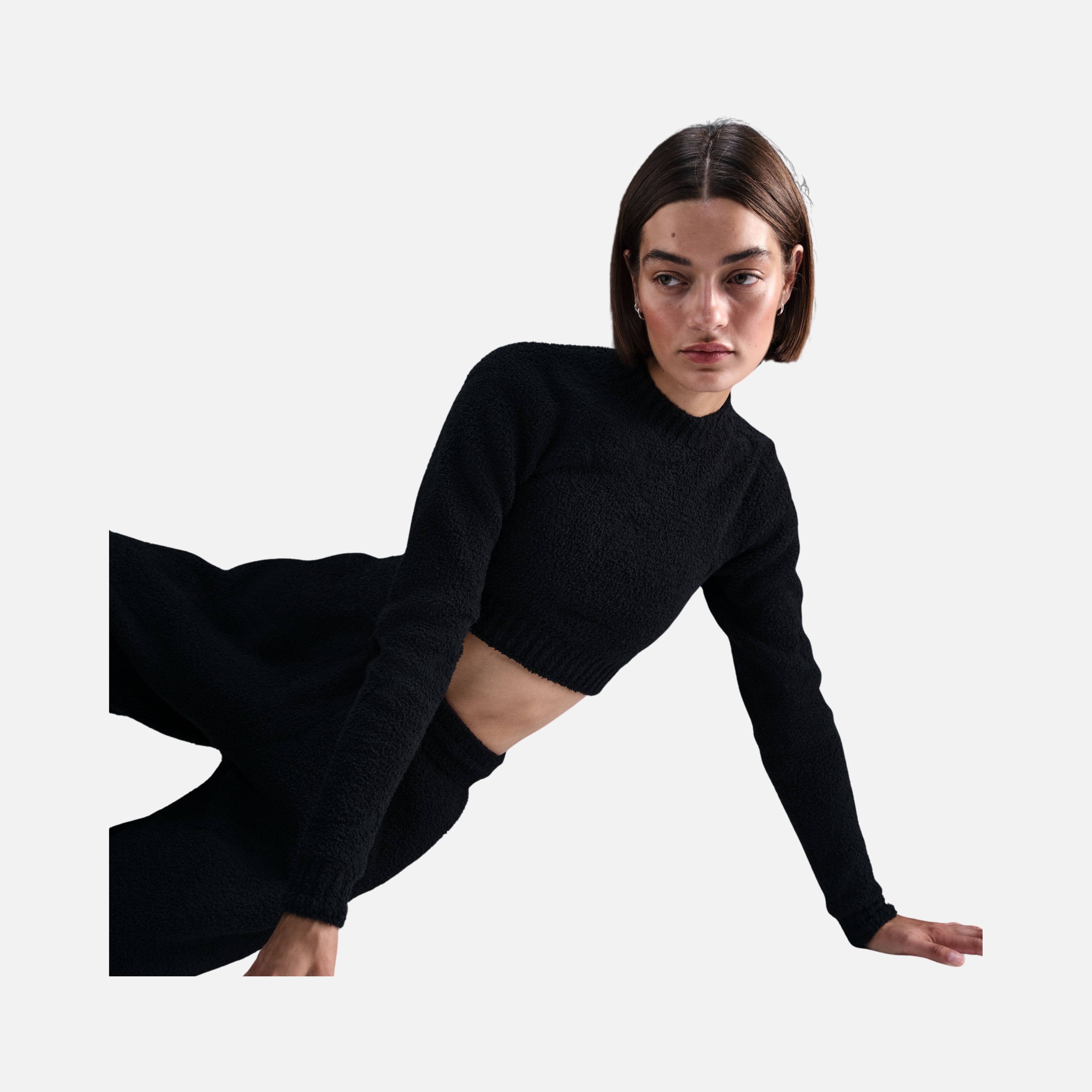 Nike Sportswear Phoenix Cozy Bouclé Tight Knit Long-Sleeve Kadın Tişört