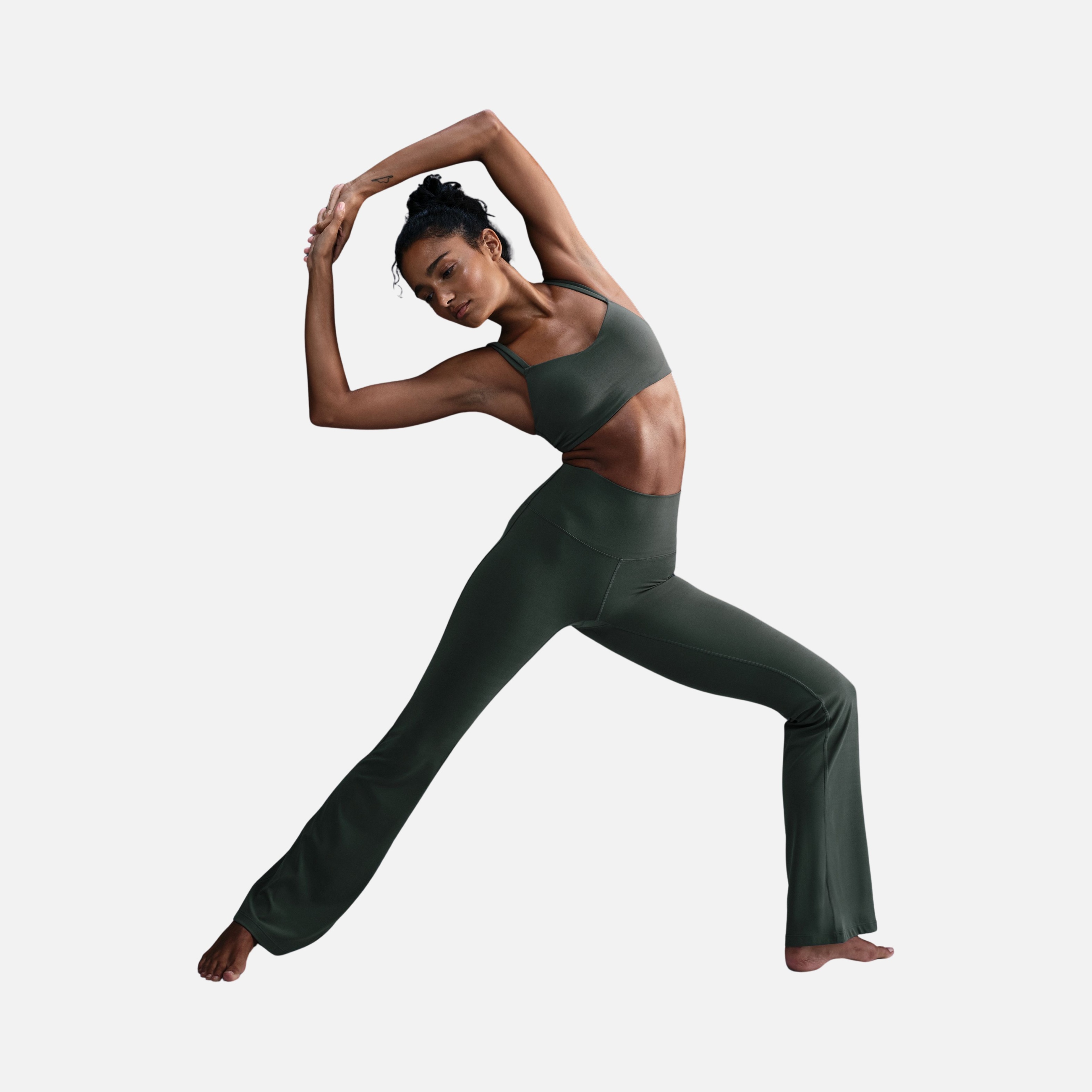 Nike Dri-Fit Zenvy High-Waisted Flared Leg Training Kadın Tayt