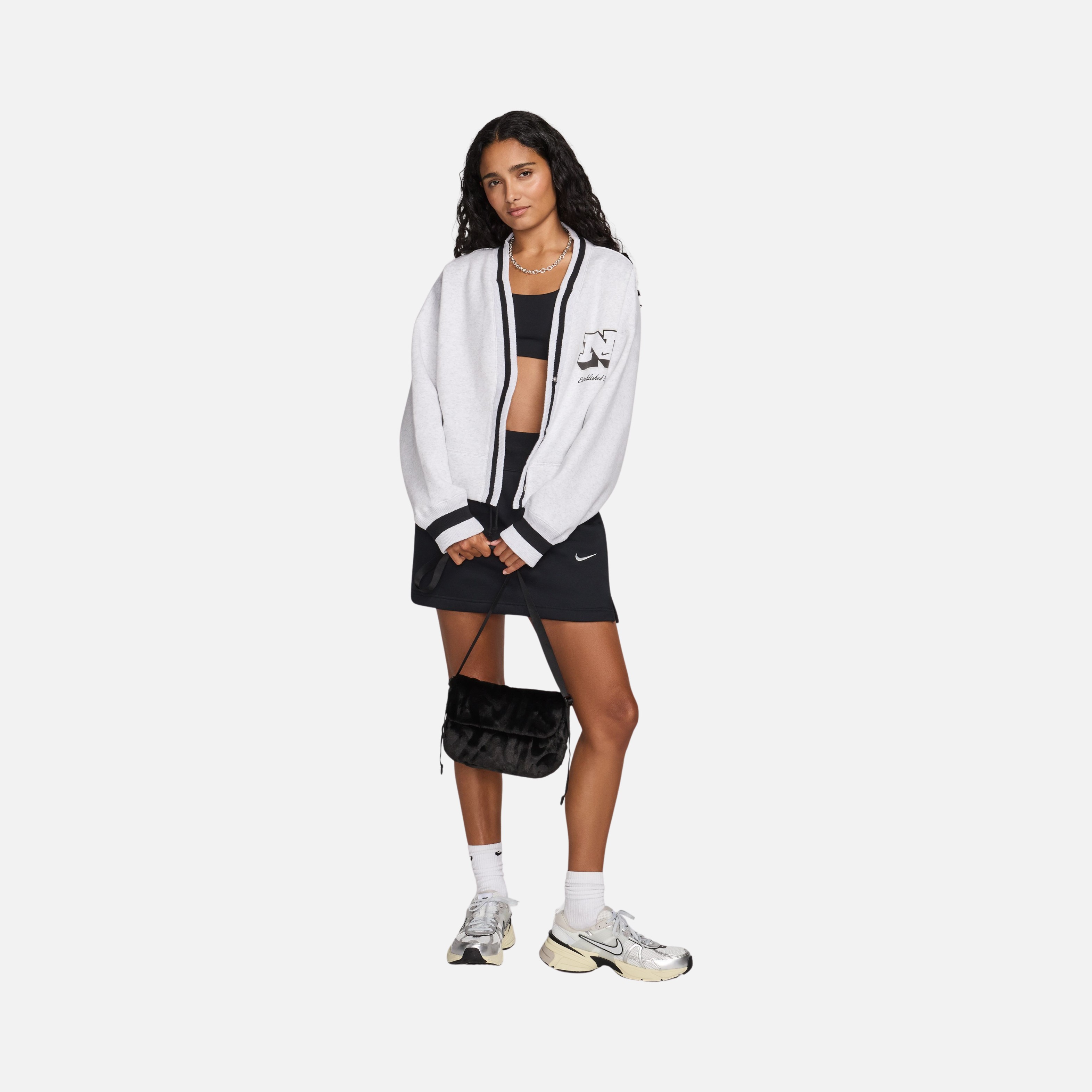 Nike Sportswear Futura 365 Faux Fur (1 L) HO24 Kadın Omuz Çantası