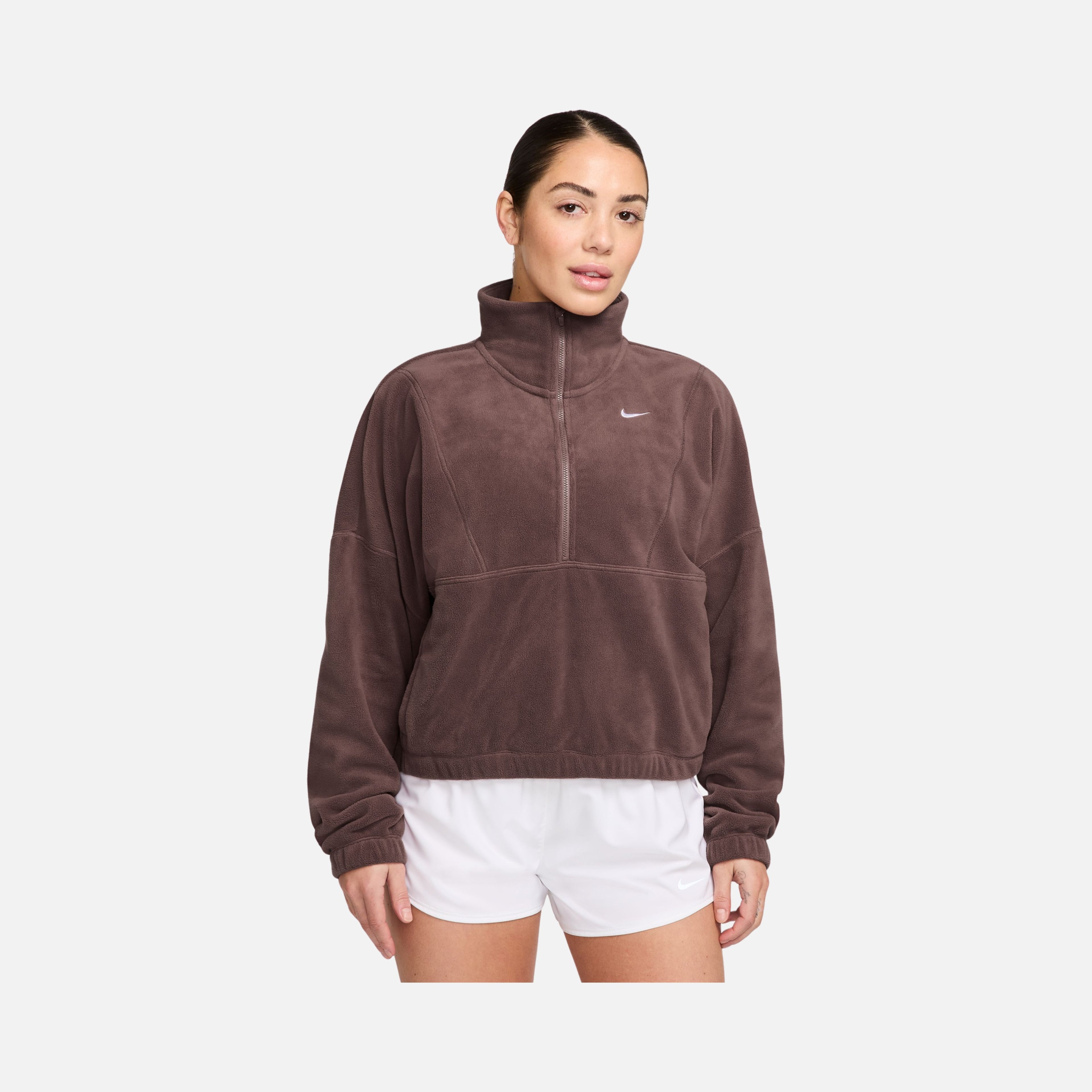 Nike One Therma-Fit Oversized 1/2-Zip Fleece Training Kadın Sweatshirt