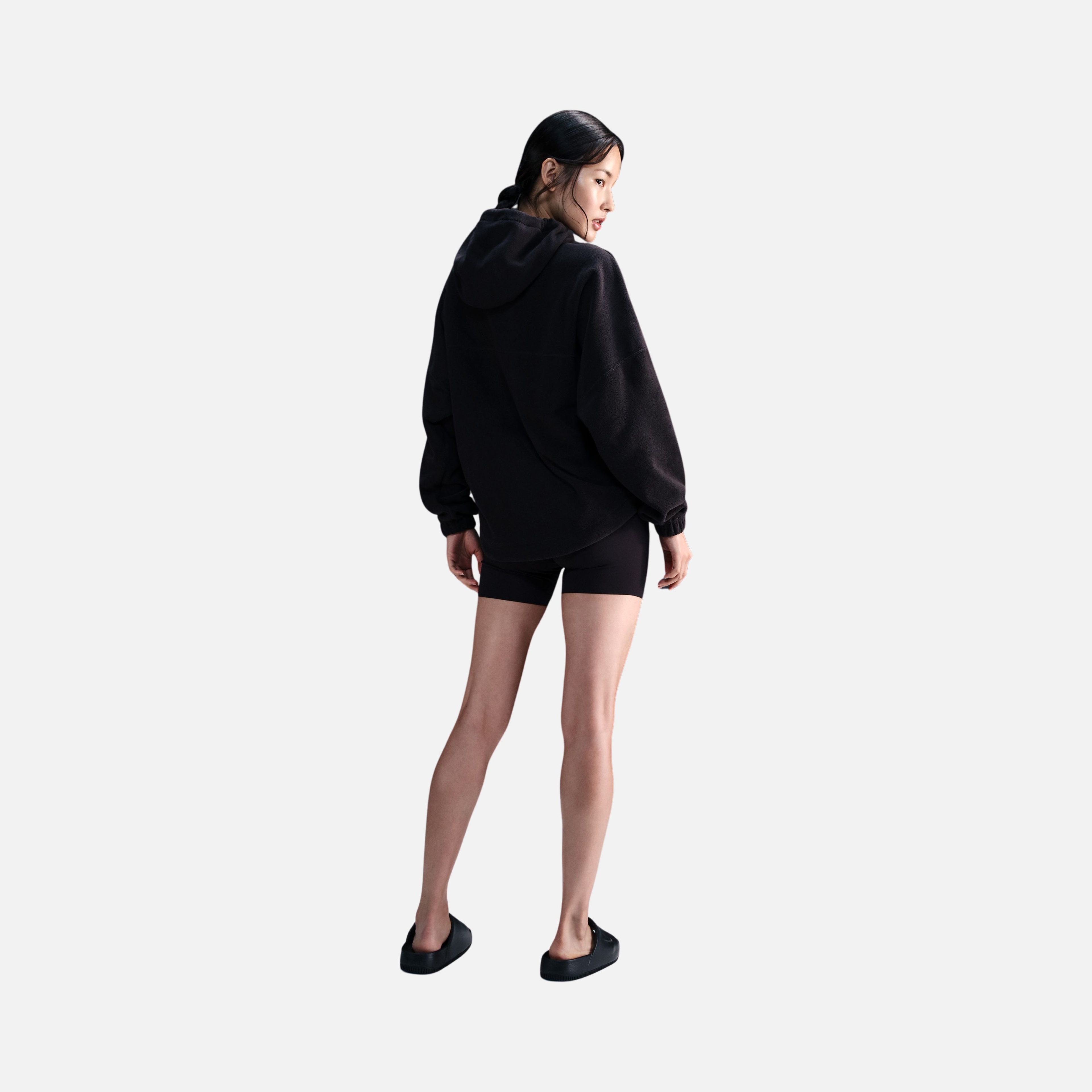 Nike One Oversized Therma-Fit Pullover Fleece Hoodie Training Kadın Sweatshirt