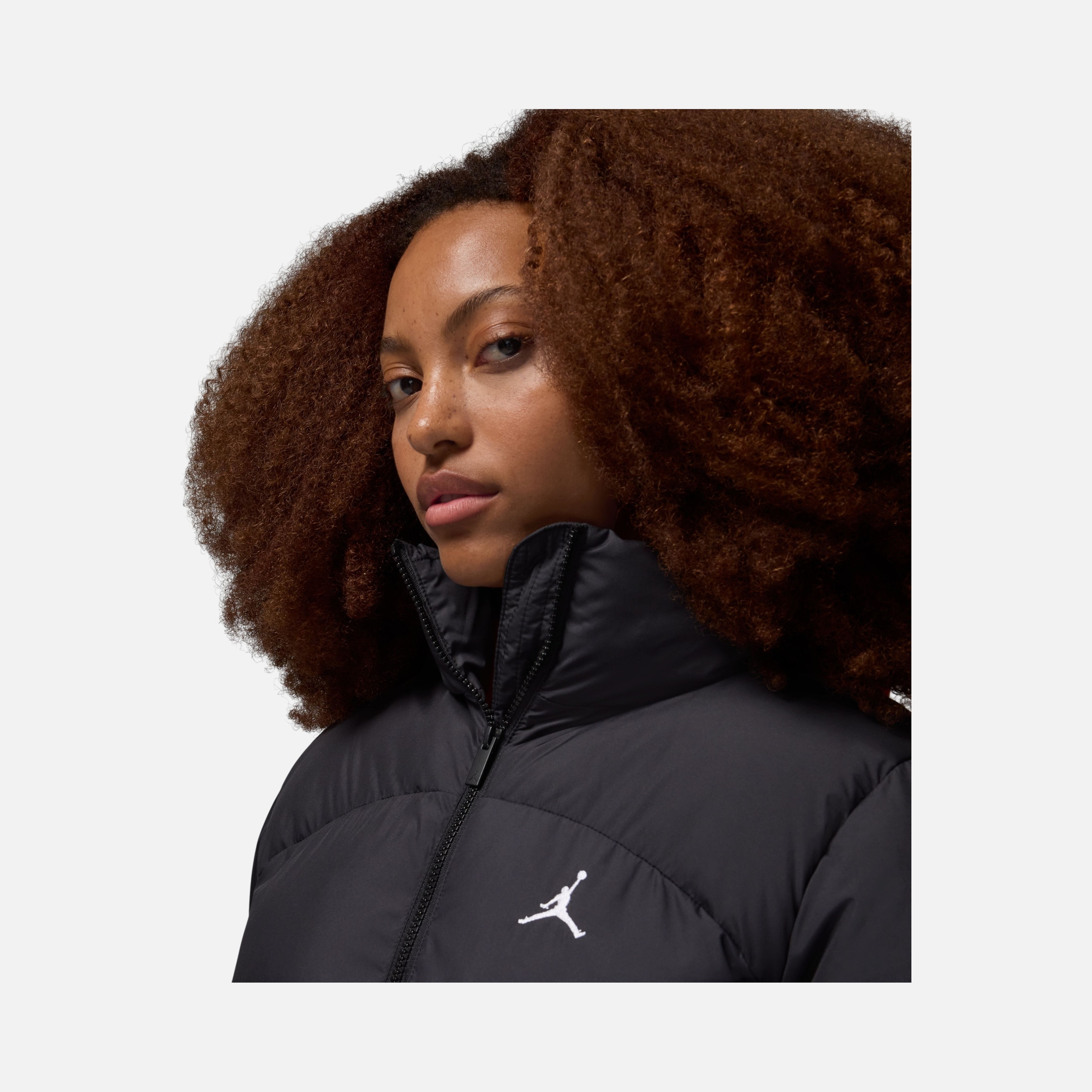 Nike Jordan Puffer Woven Fabric Synthetic Insulation Full-Zip Kadın Mont