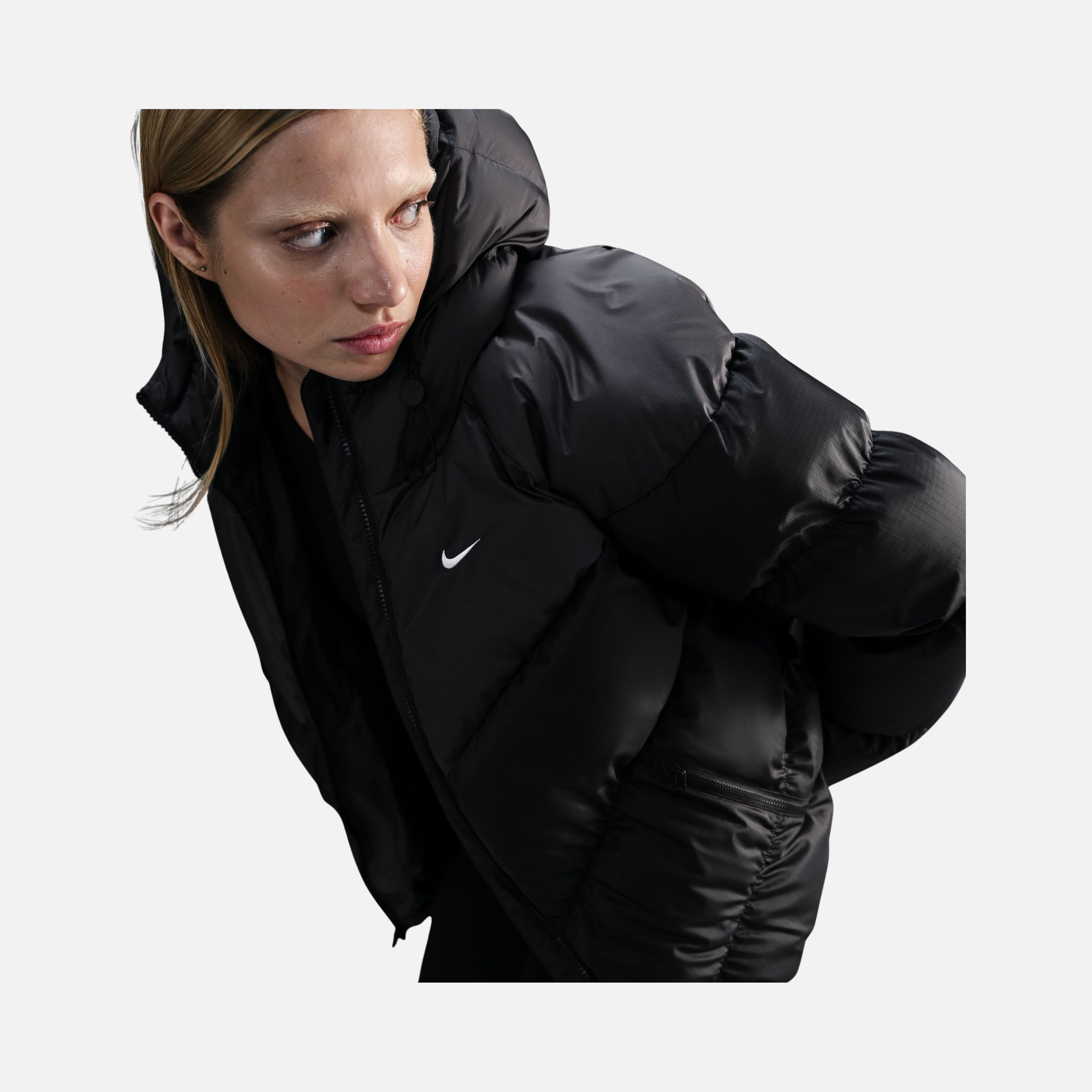 Nike Sportswear Windpuffer Storm-Fit Loose Full-Zip Hoodie Kadın Mont