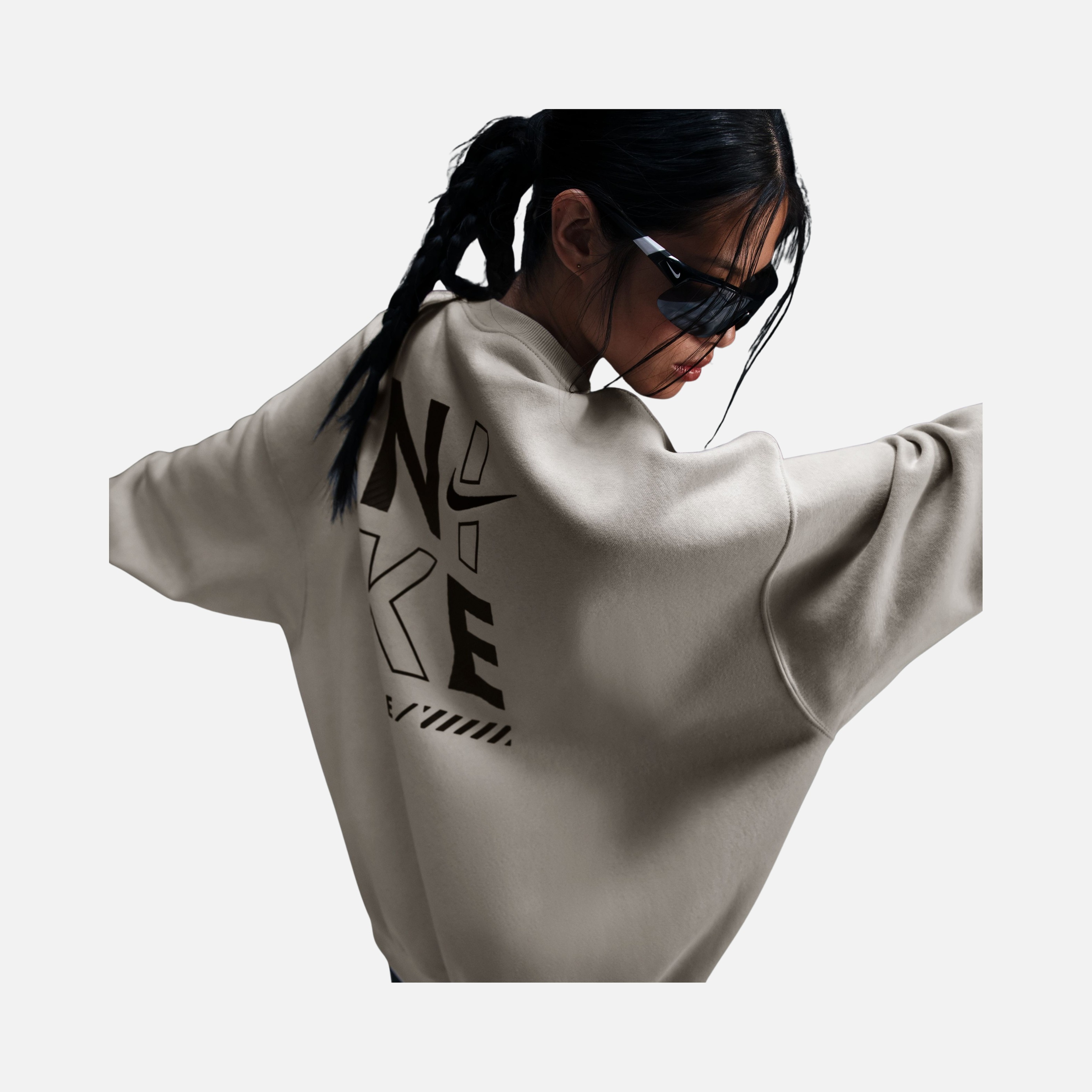 Nike Sportswear Gel Oversized Fleece Crew-Neck Kadın Sweatshirt