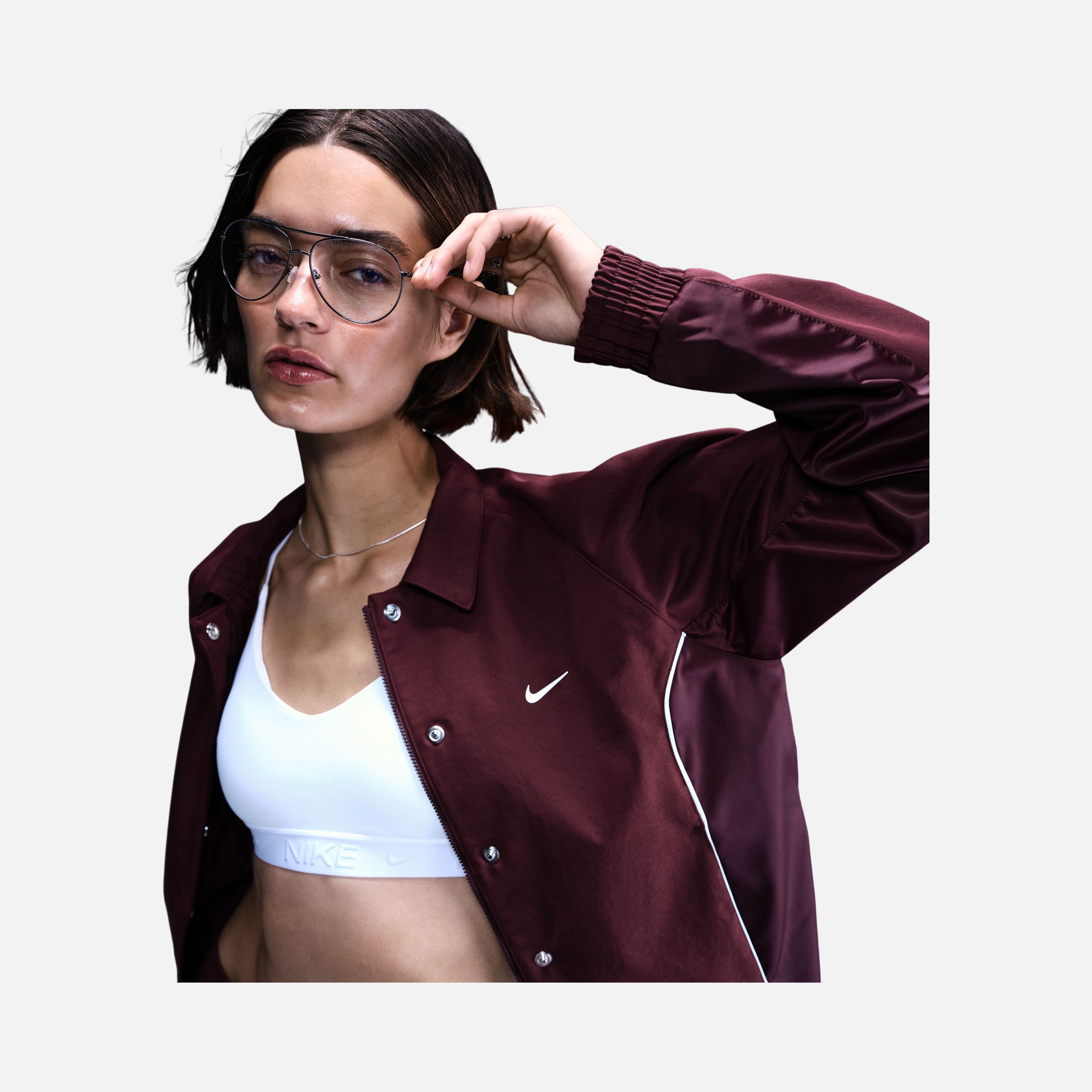 Nike Sportswear Gel Woven Full Snap Closure Kadın Ceket | Barçın