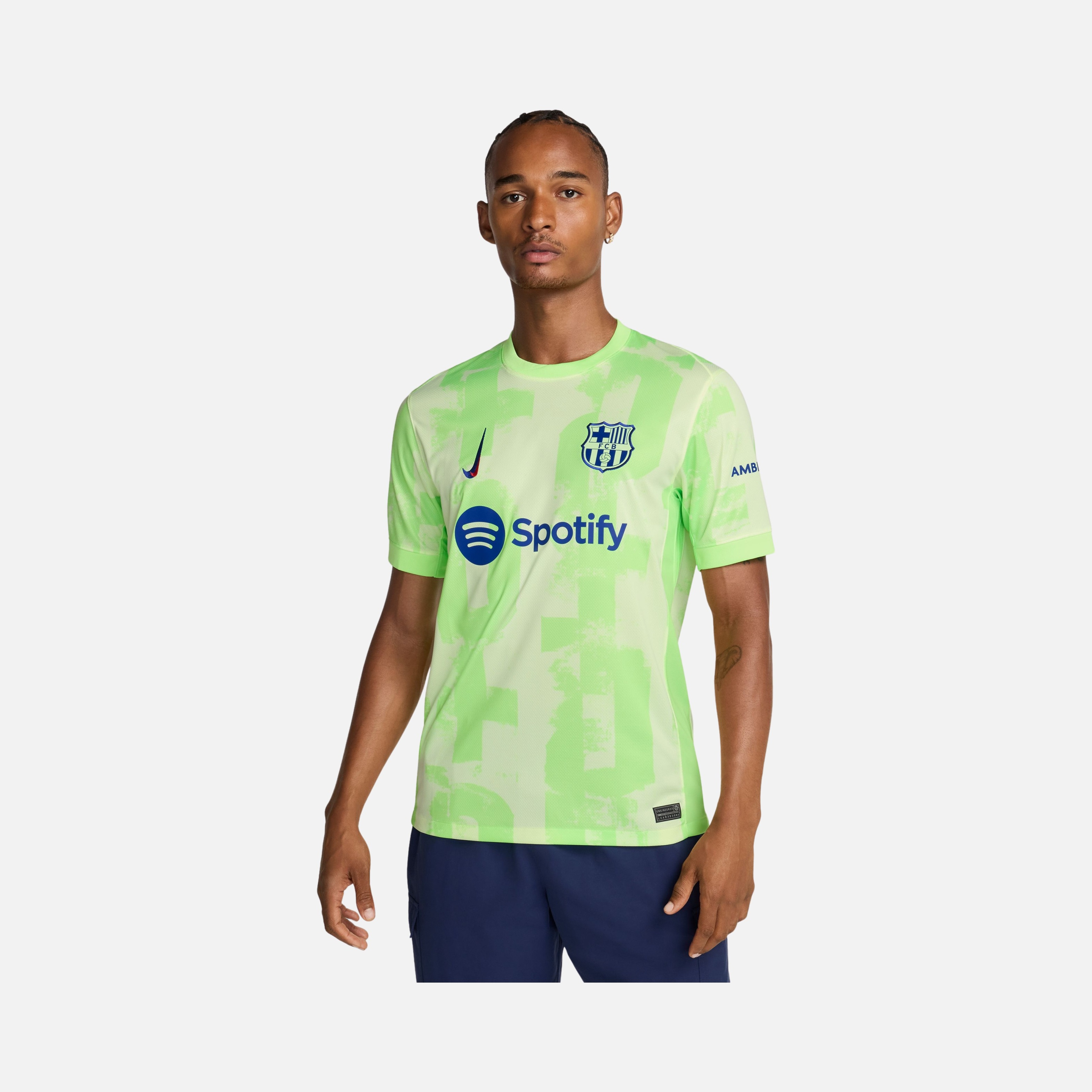 Nike F.C. Barcelona 2024-2025 Stadium Üçüncü Short-Sleeve Supporter Erkek Forma
