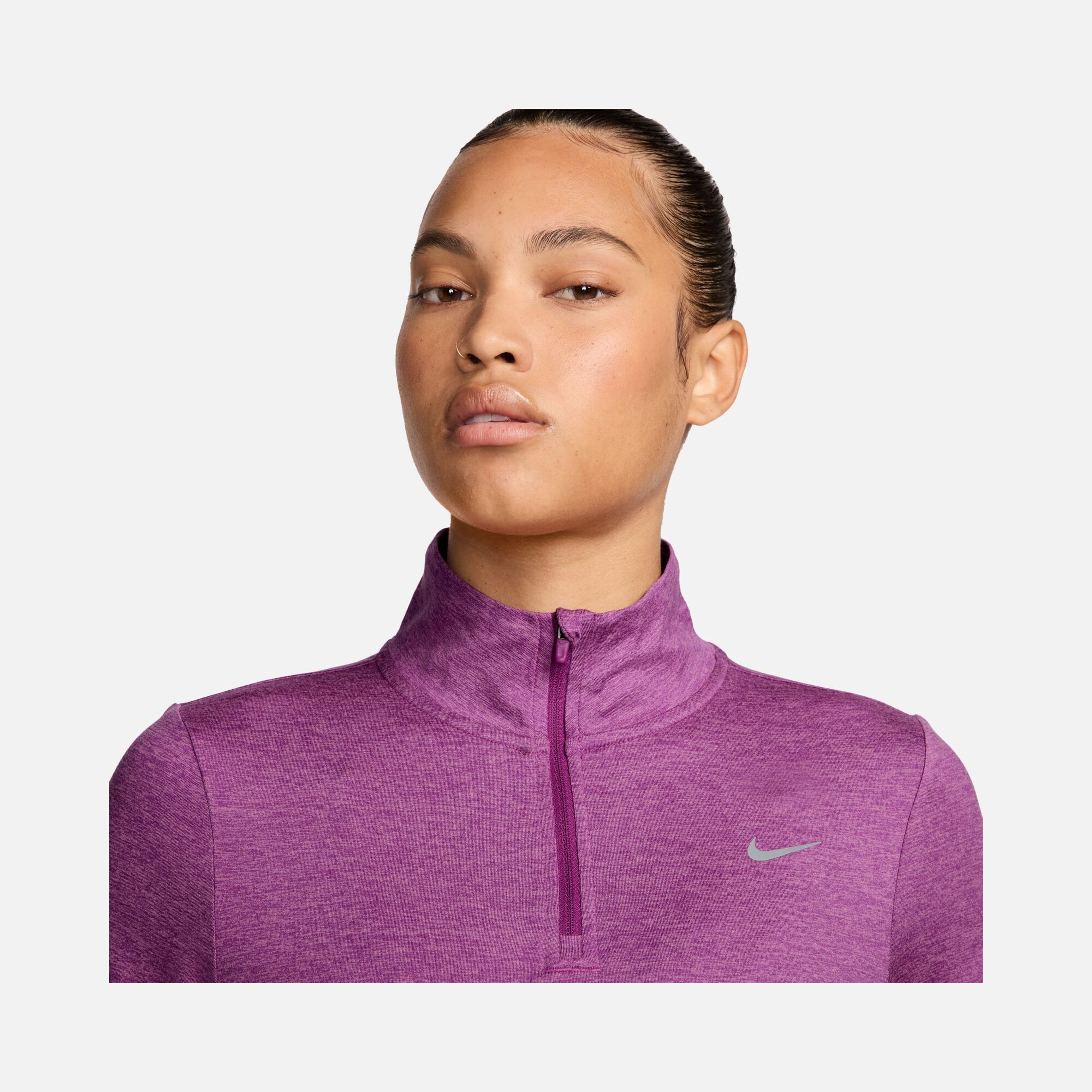 Nike Dri-Fit Swift Element UV 1/4-Zip Running Long-Sleeve Kadın Tişört