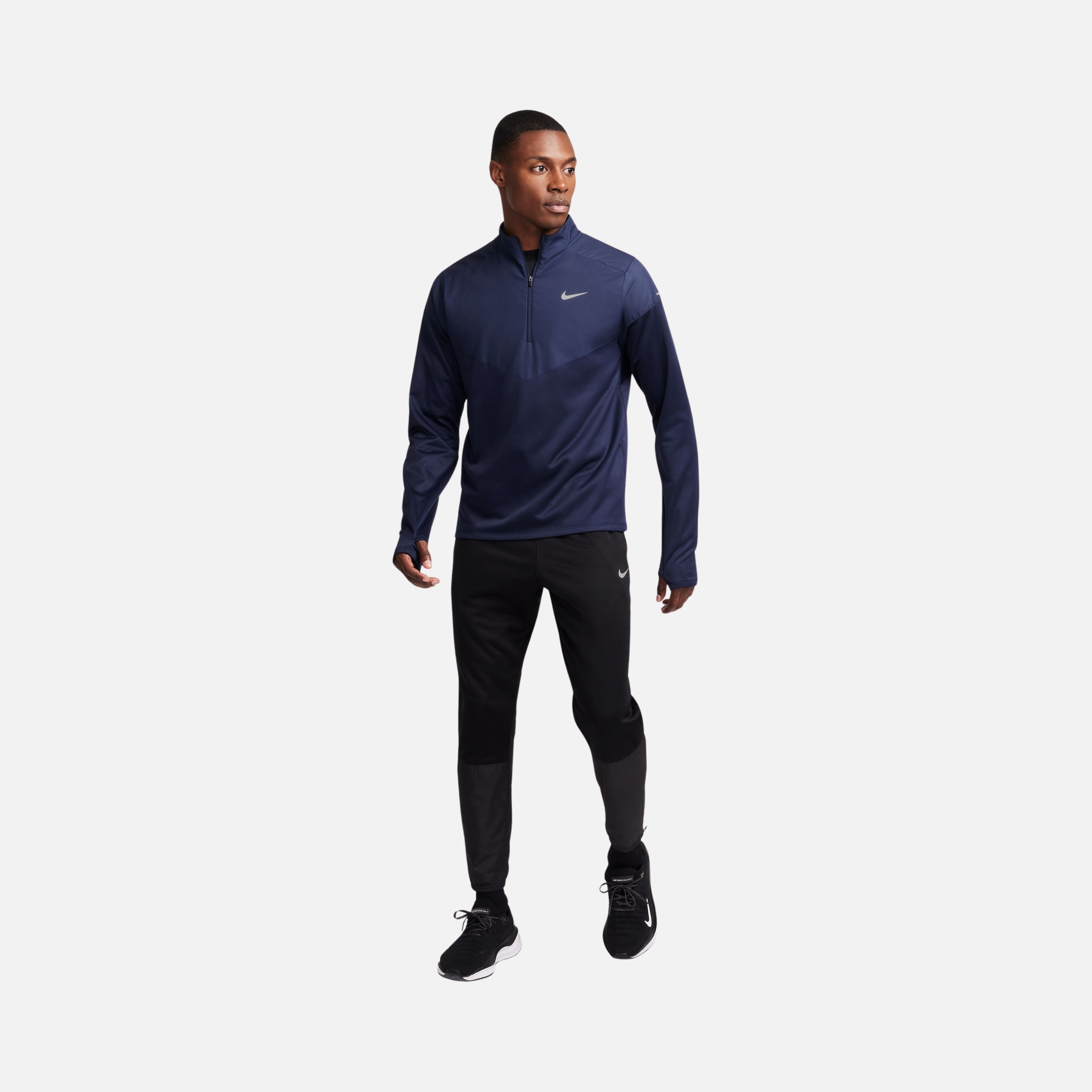 Nike Therma-Fit Repel Sphere Element Winter Half-Zip Long-Sleeve Running Erkek Tişört
