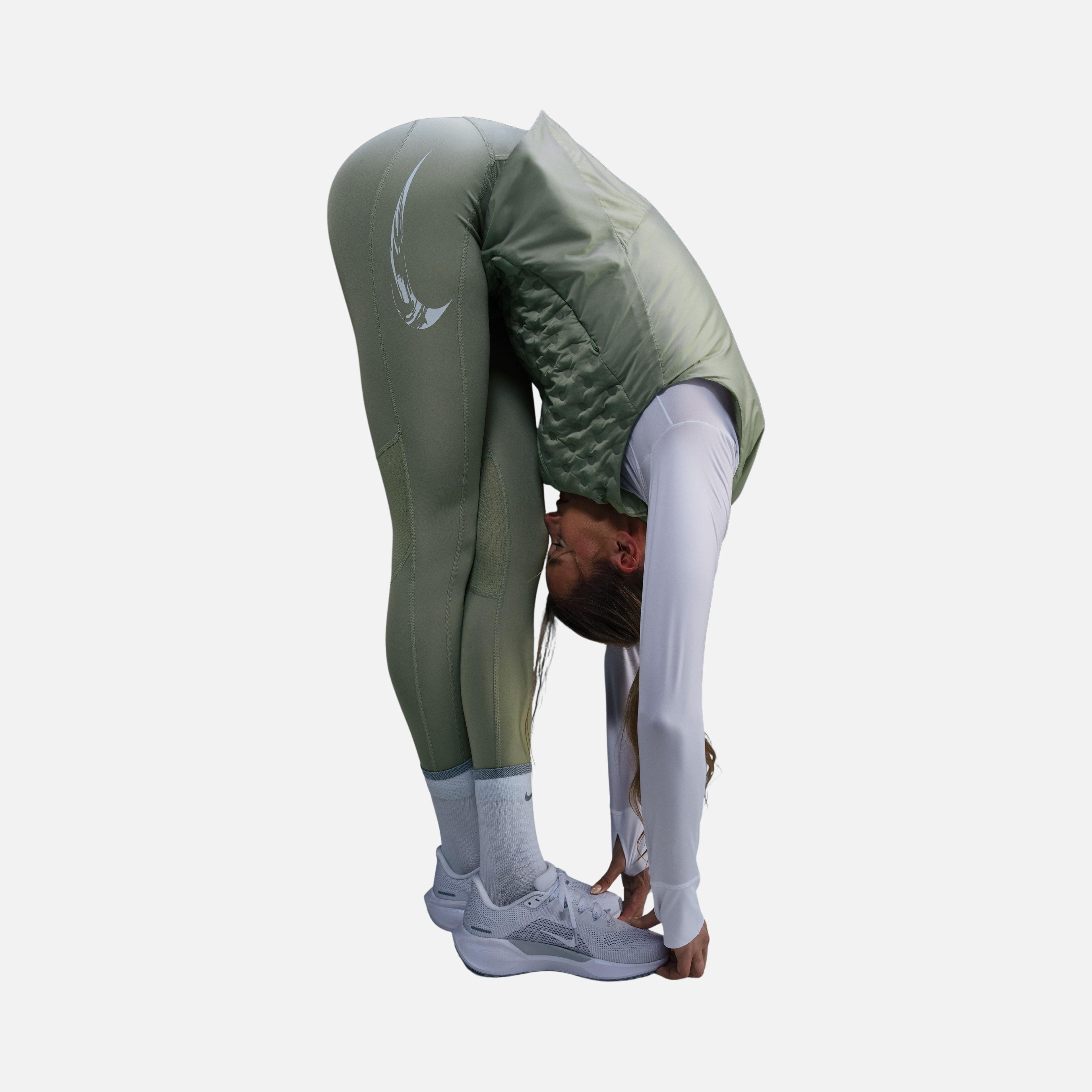 Nike Dri-Fit Fast Swoosh Mid-Rise 7/8 Running Kadın Tayt