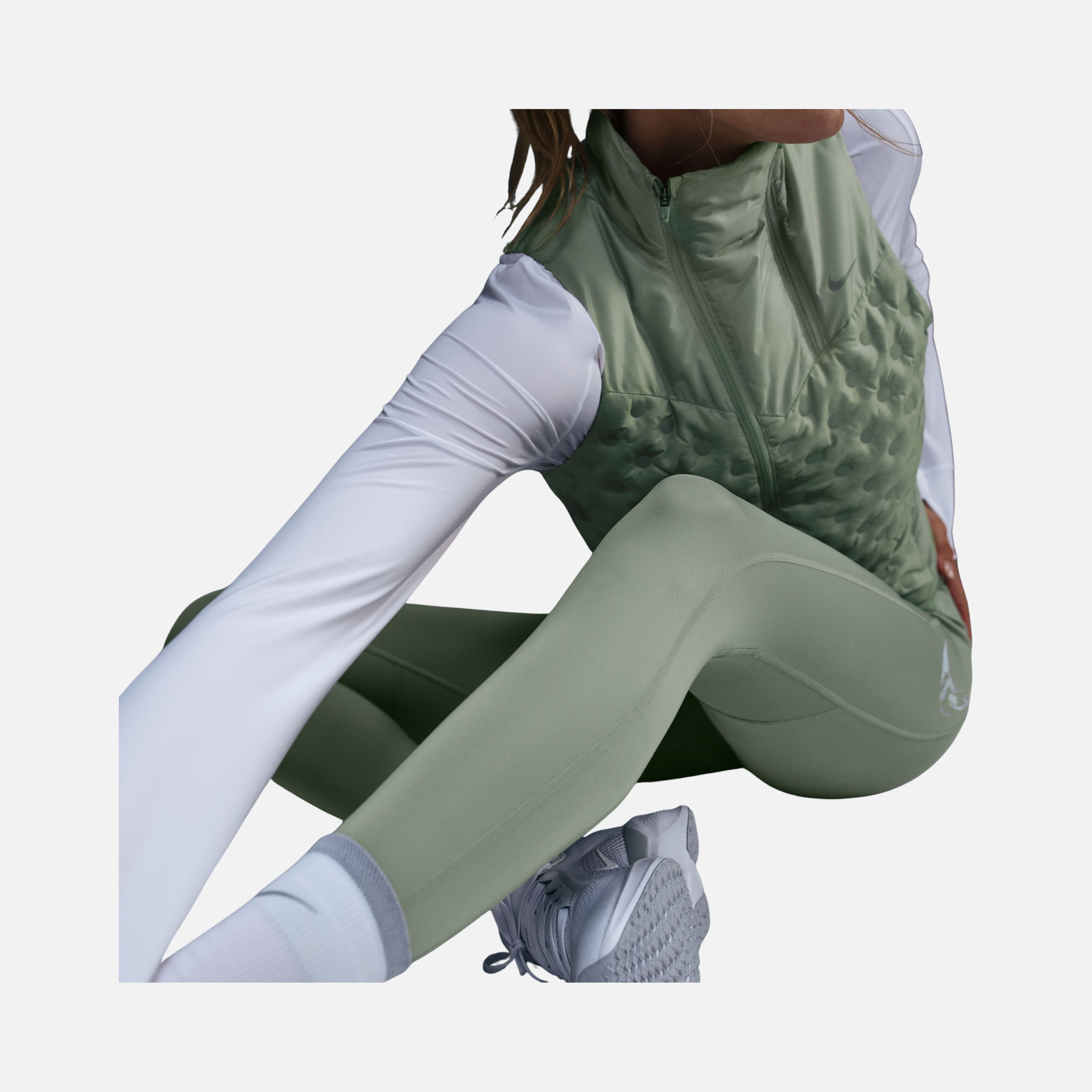 Nike Dri-Fit Fast Swoosh Mid-Rise 7/8 Running Kadın Tayt