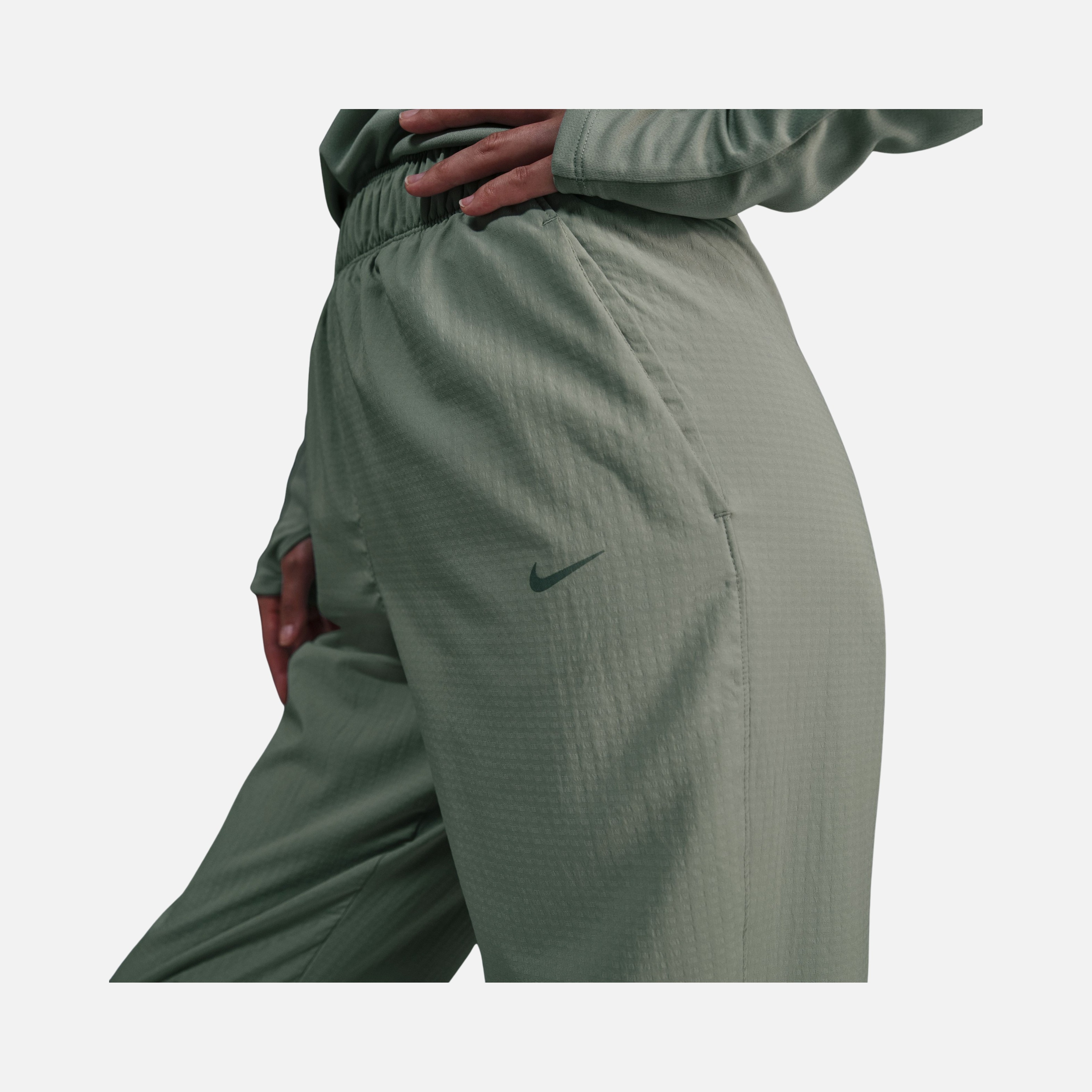 Nike Dri-Fit Fast Mid-Rise 7/8 Warm-Up Running Kadın Eşofman Altı