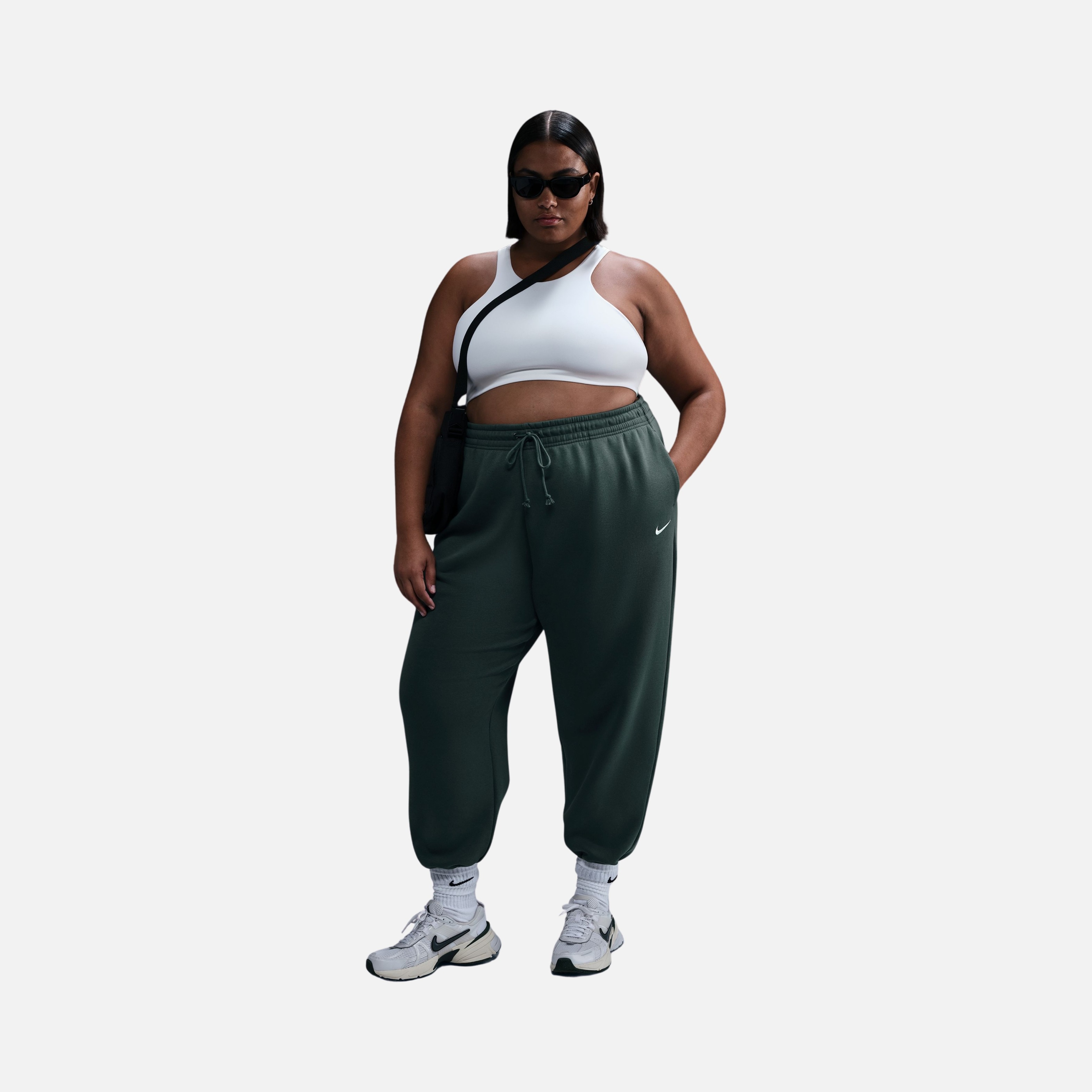 Nike Sportswear Phoenix Fleece High-Waisted Oversized CO (Plus Size) Kadın Eşofman Altı
