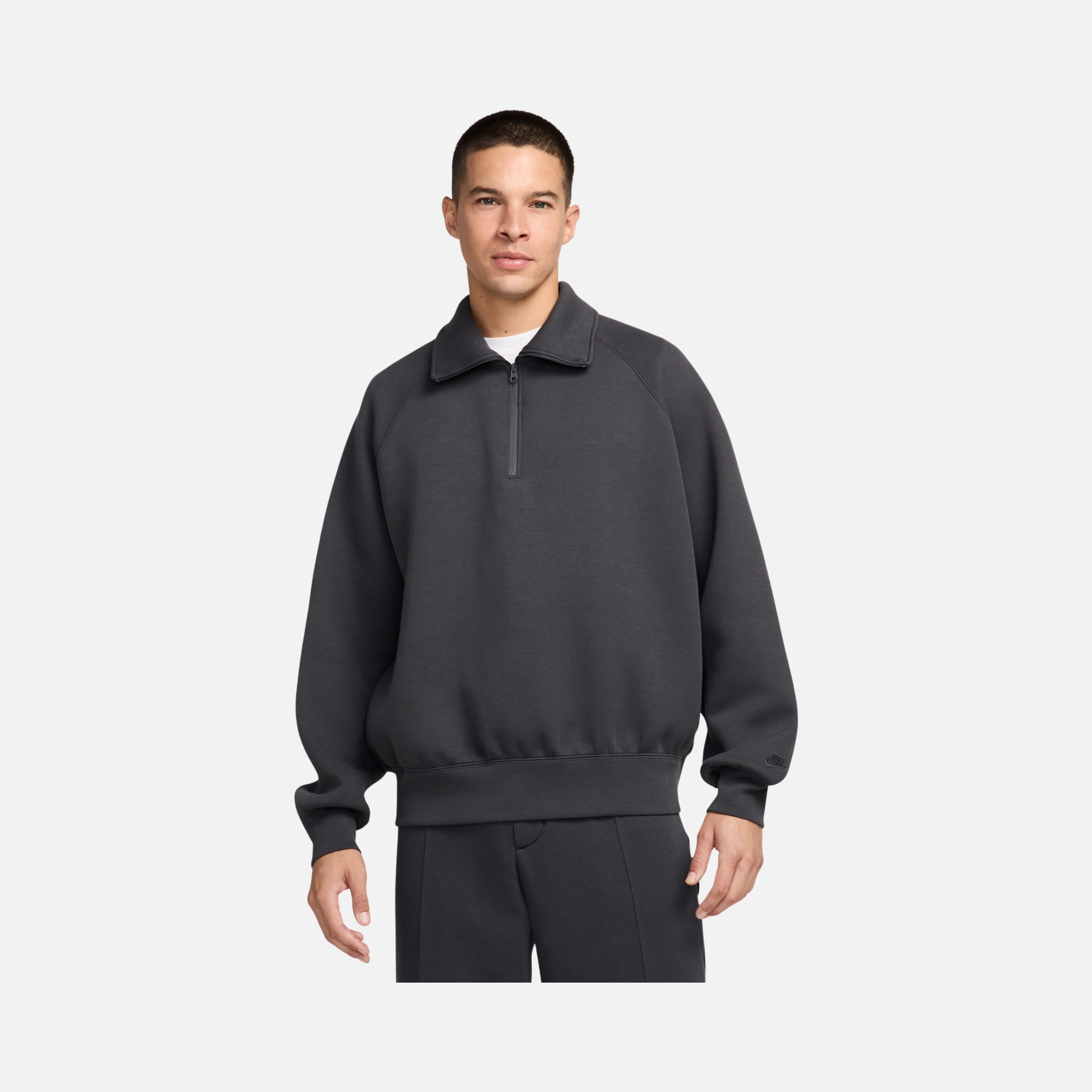 Nike Sportswear Tech Fleece Ribbed Half-Zip Erkek Sweatshirt