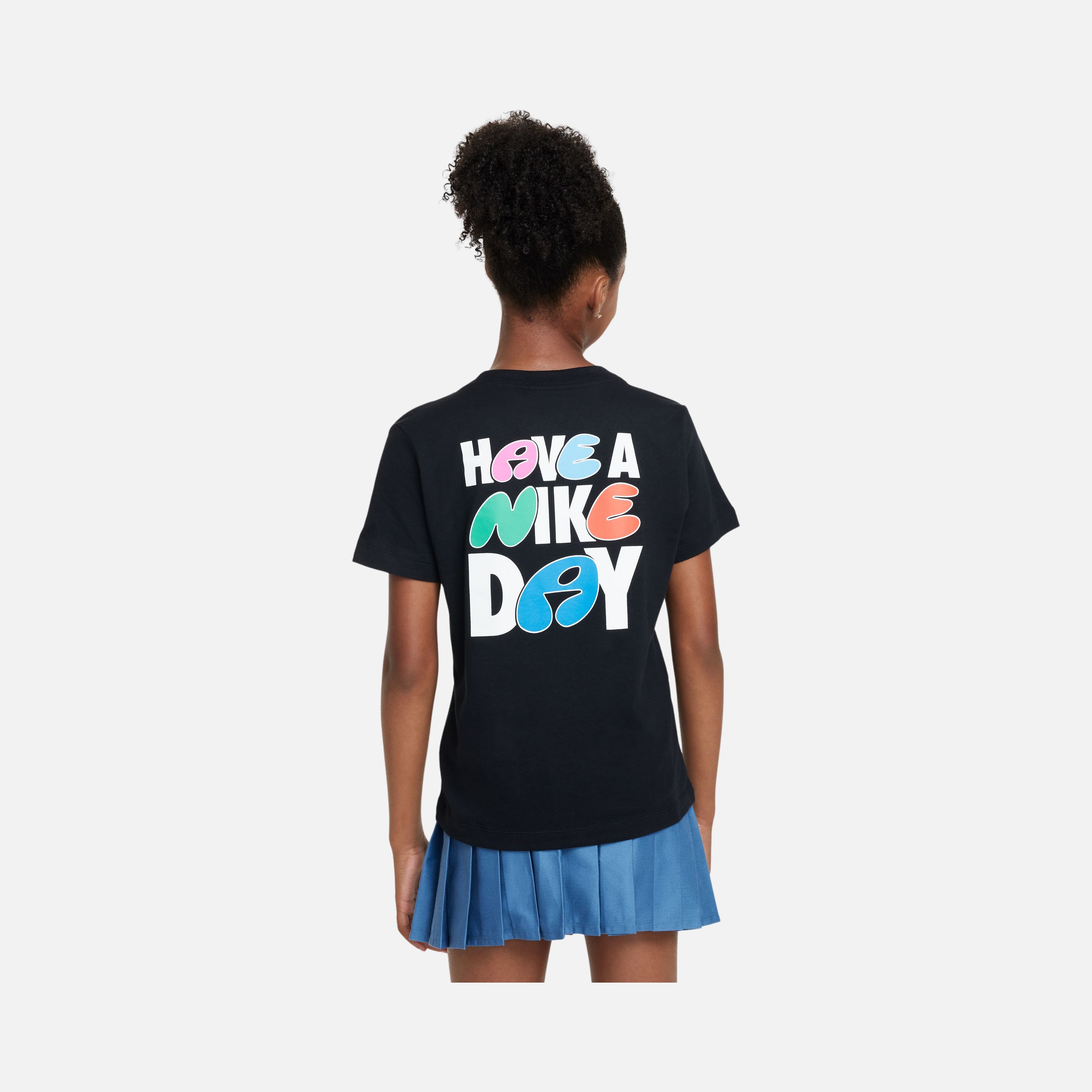 Nike Sportswear Swooshy Screen Printing Graphics Short-Sleeve Çocuk Tişört