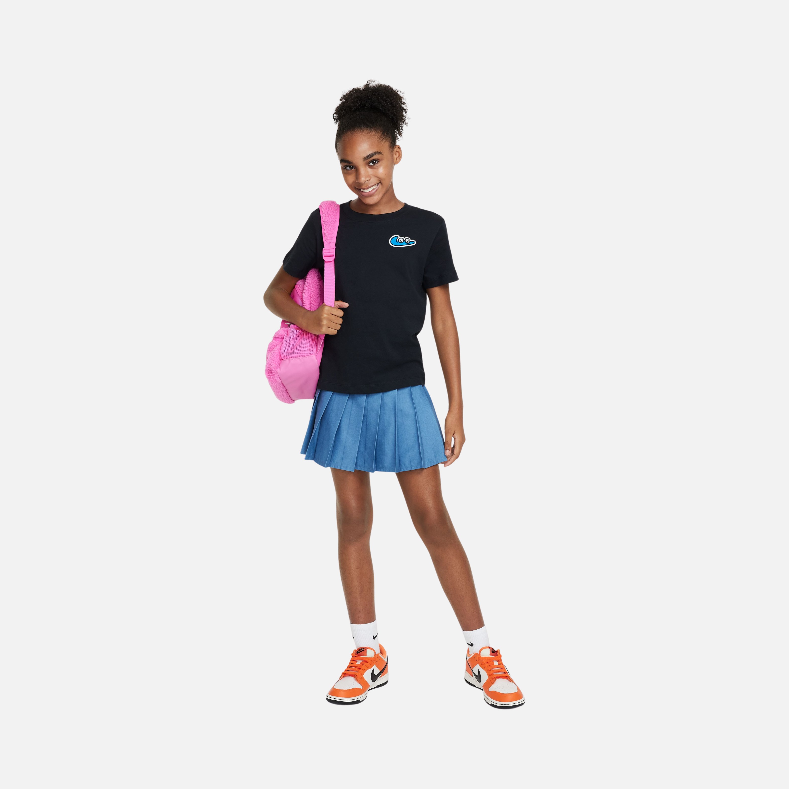 Nike Sportswear Swooshy Screen Printing Graphics Short-Sleeve Çocuk Tişört