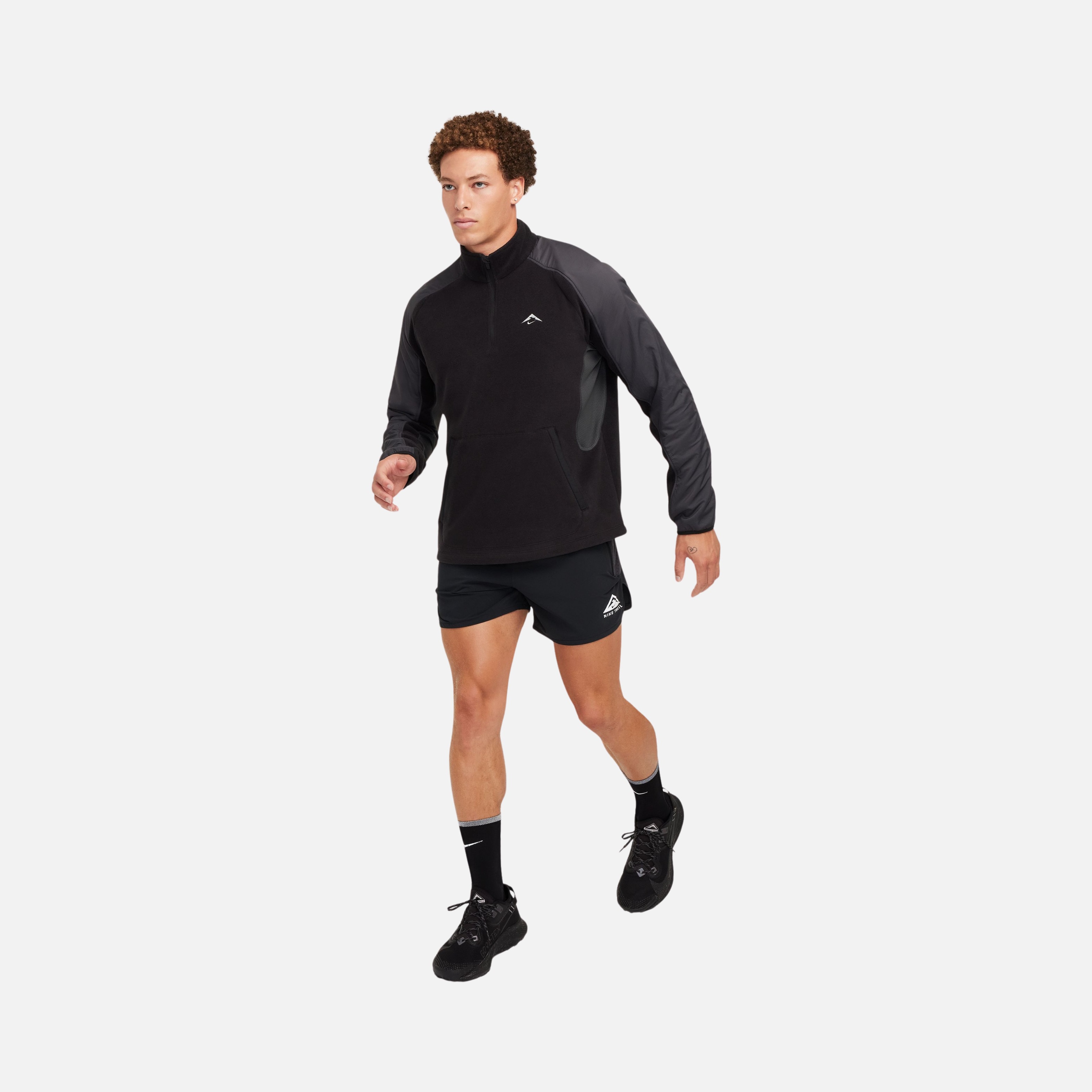 Nike Trail Polartec® 1/4-Zip Fleece Running Long-Sleeve Erkek