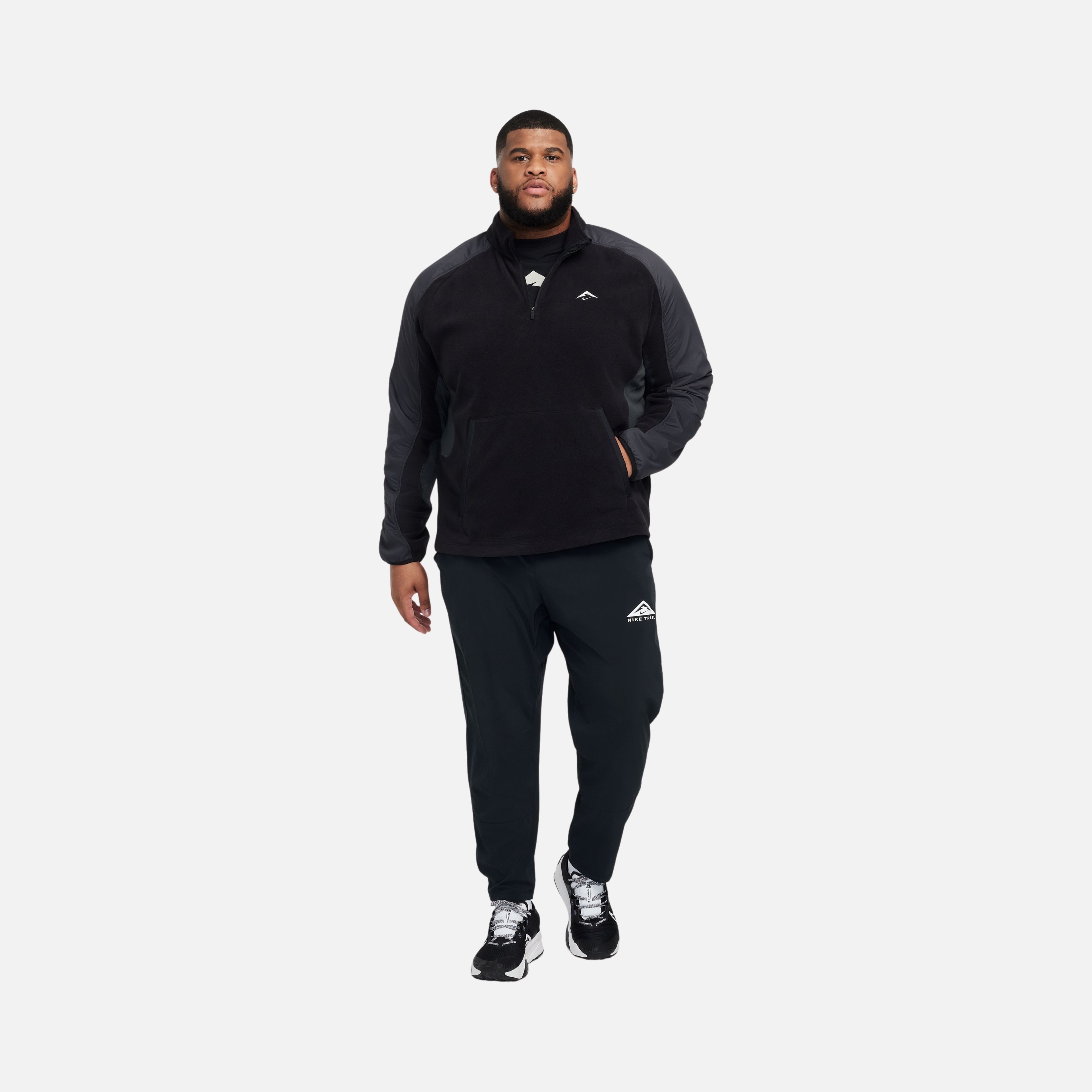 Nike Trail Polartec® 1/4-Zip Fleece Running Long-Sleeve Erkek