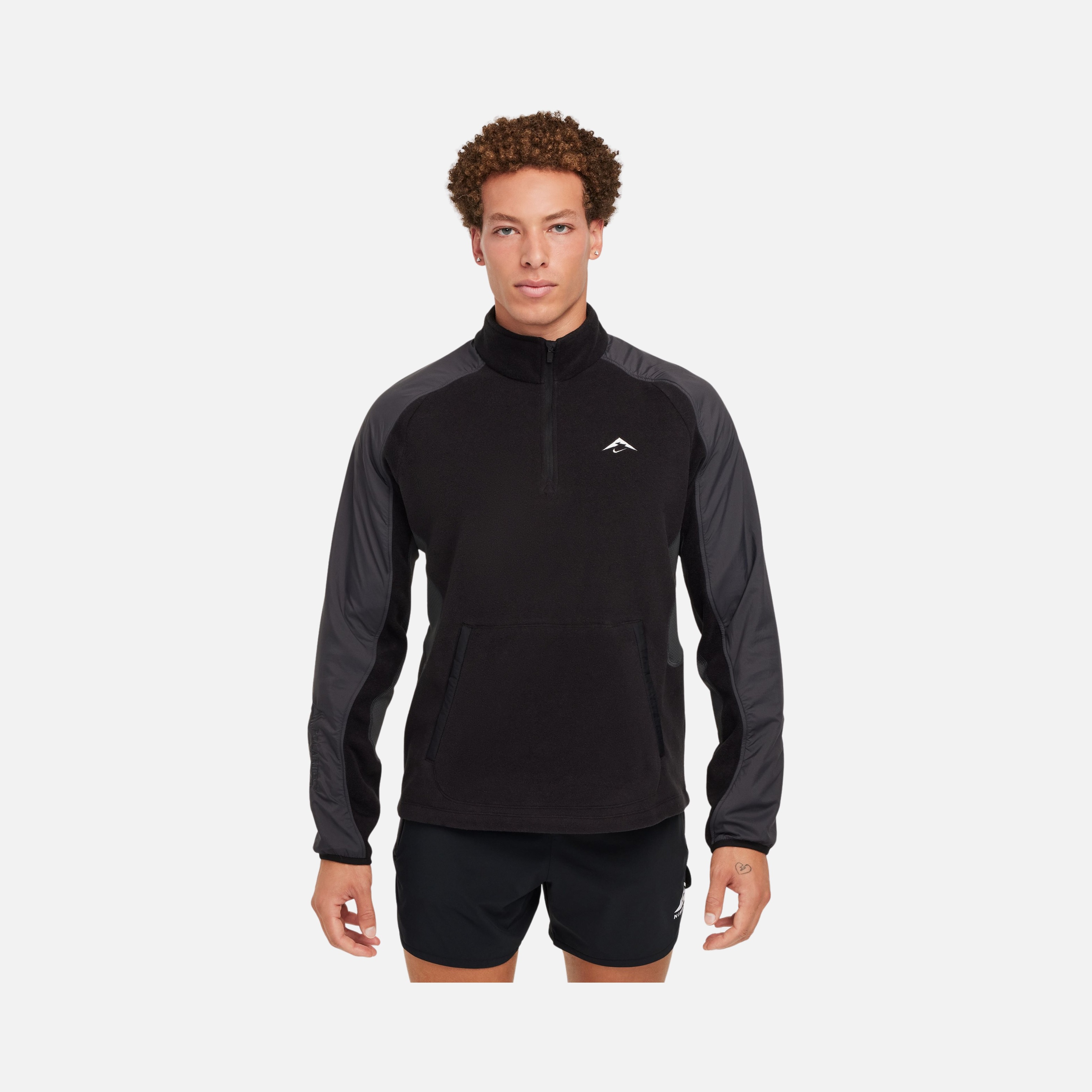 Nike Trail Polartec® 1/4-Zip Fleece Running Long-Sleeve Erkek