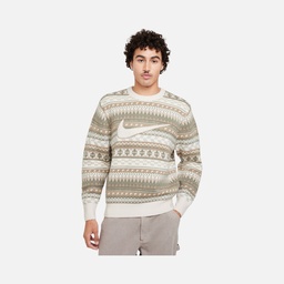 Nike Life Fair Isle Swoosh Crew ''Wool Jacquard Fabric'' Long-Sleeve Erkek Kazak