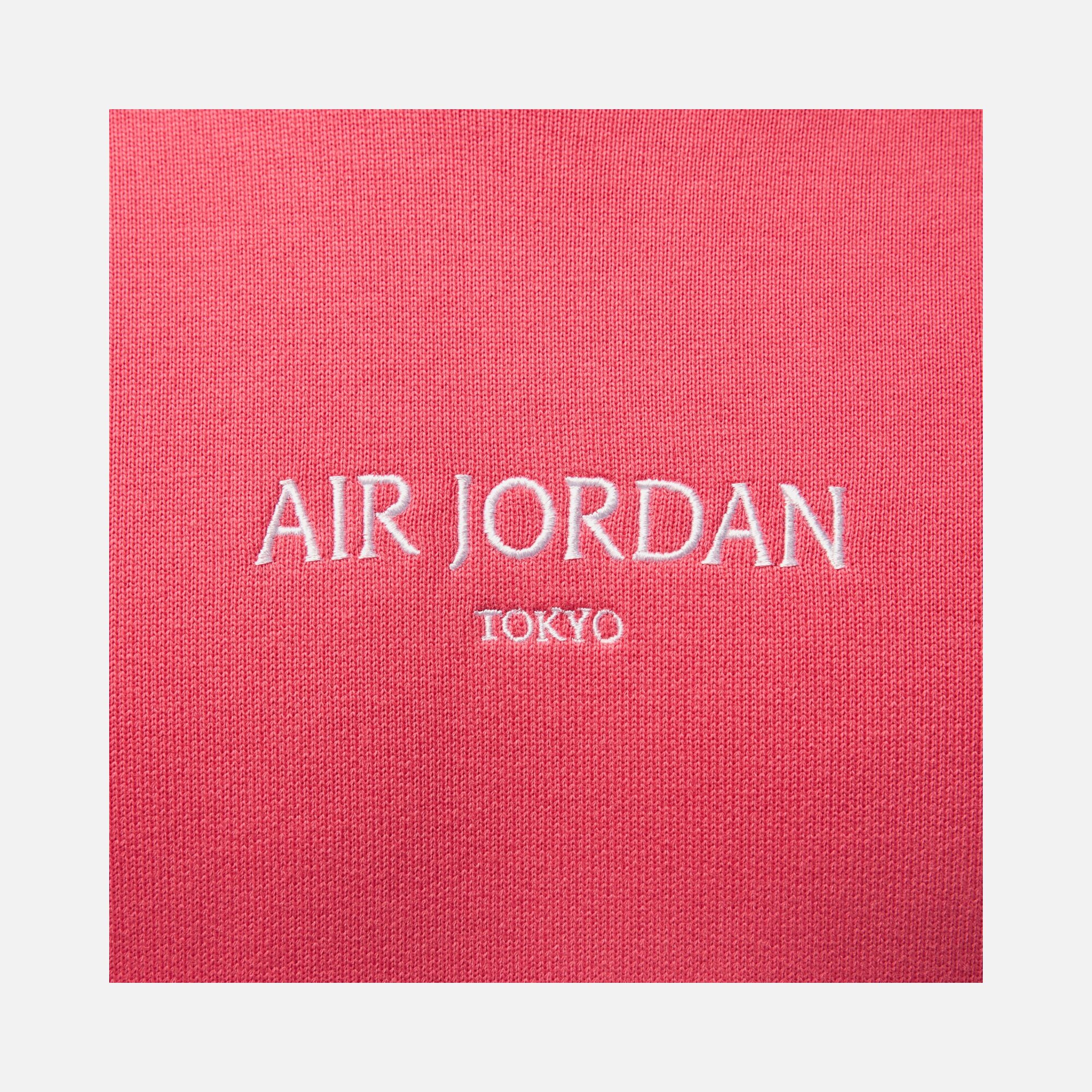 Nike Air Jordan Wordmark Tokyo French Terry Fleece Pullover Hoodie Erkek Sweatshirt