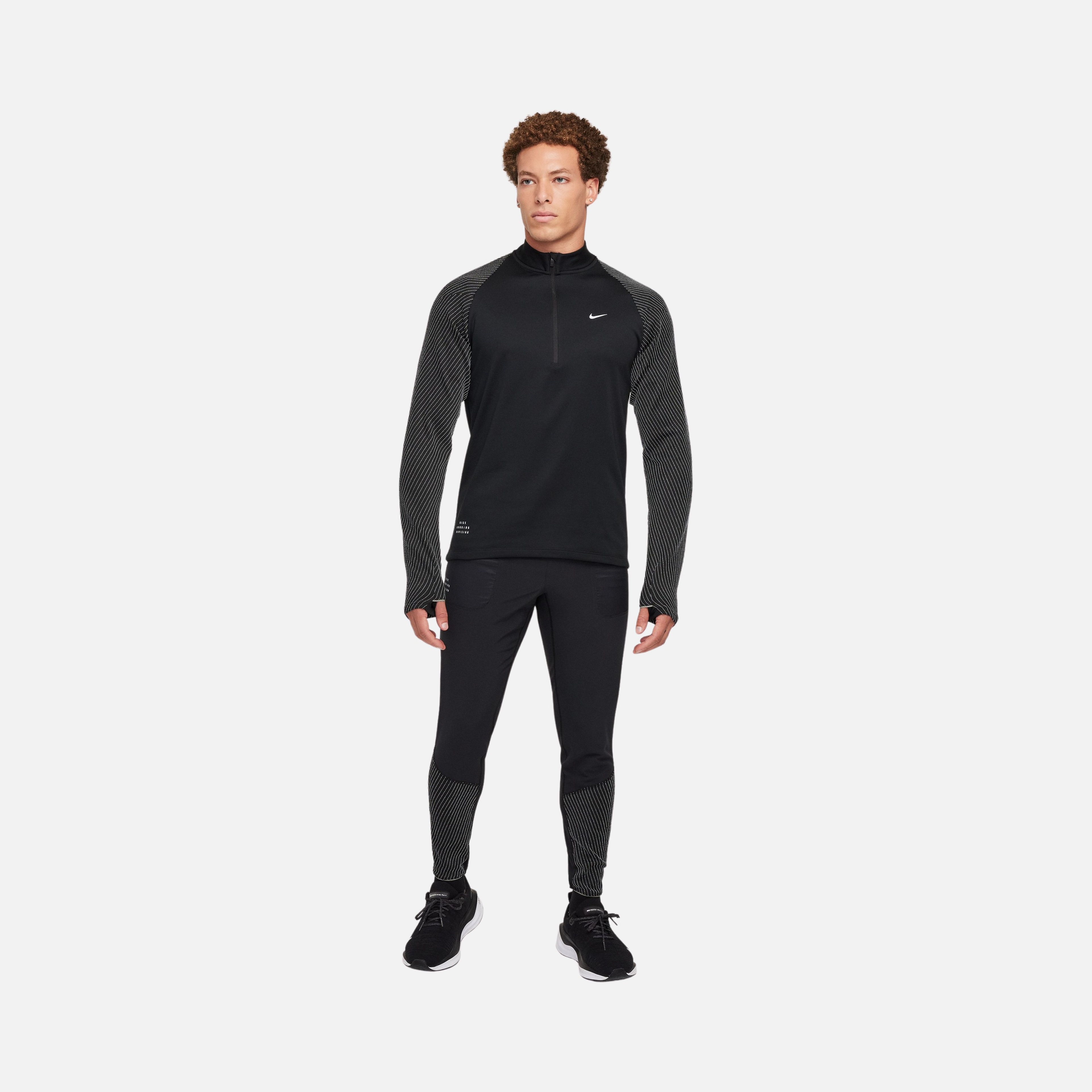 Nike Dri-Fit Run Division 1/2-Zip Running Long-Sleeve Erkek Tişört