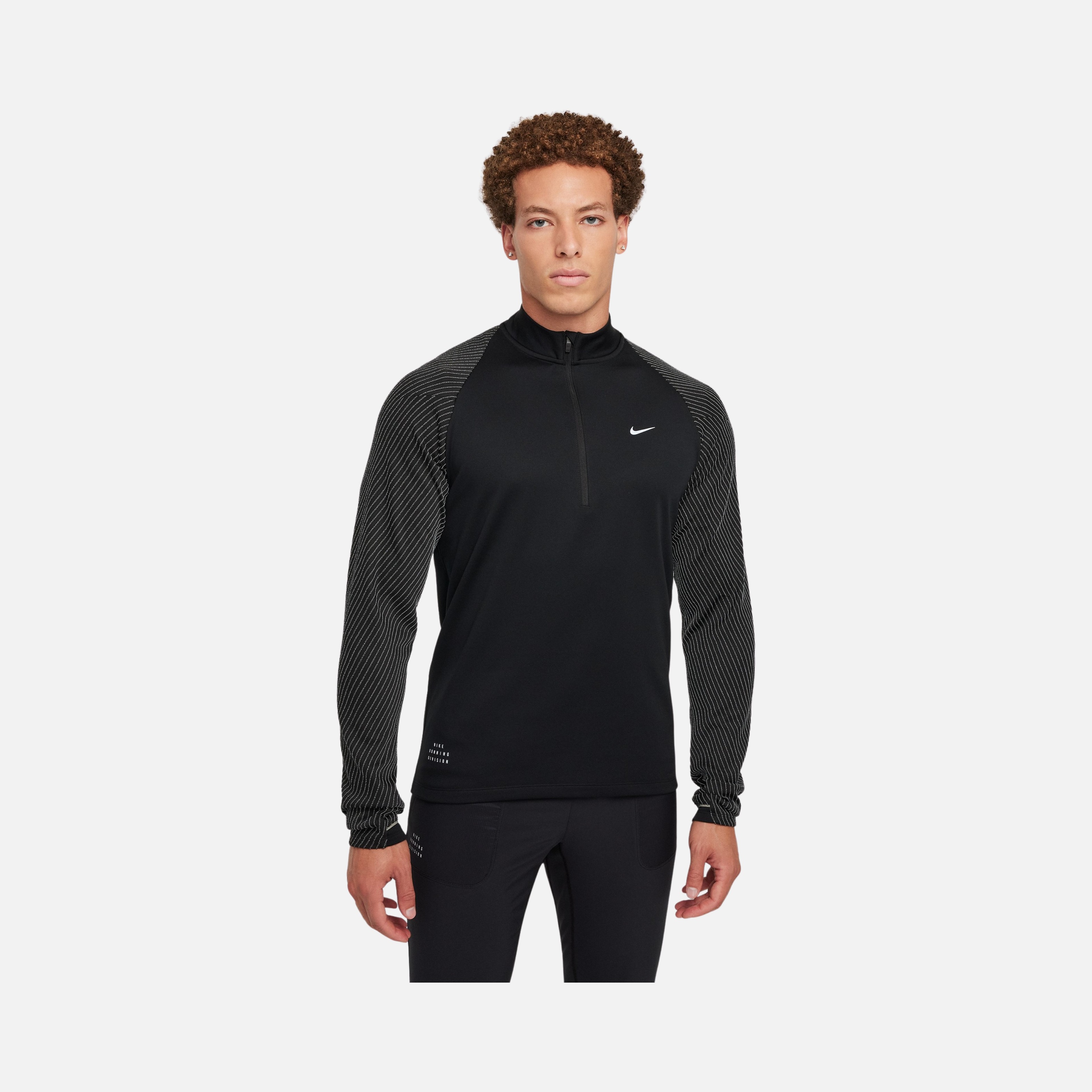 Nike Dri-Fit Run Division 1/2-Zip Running Long-Sleeve Erkek Tişört
