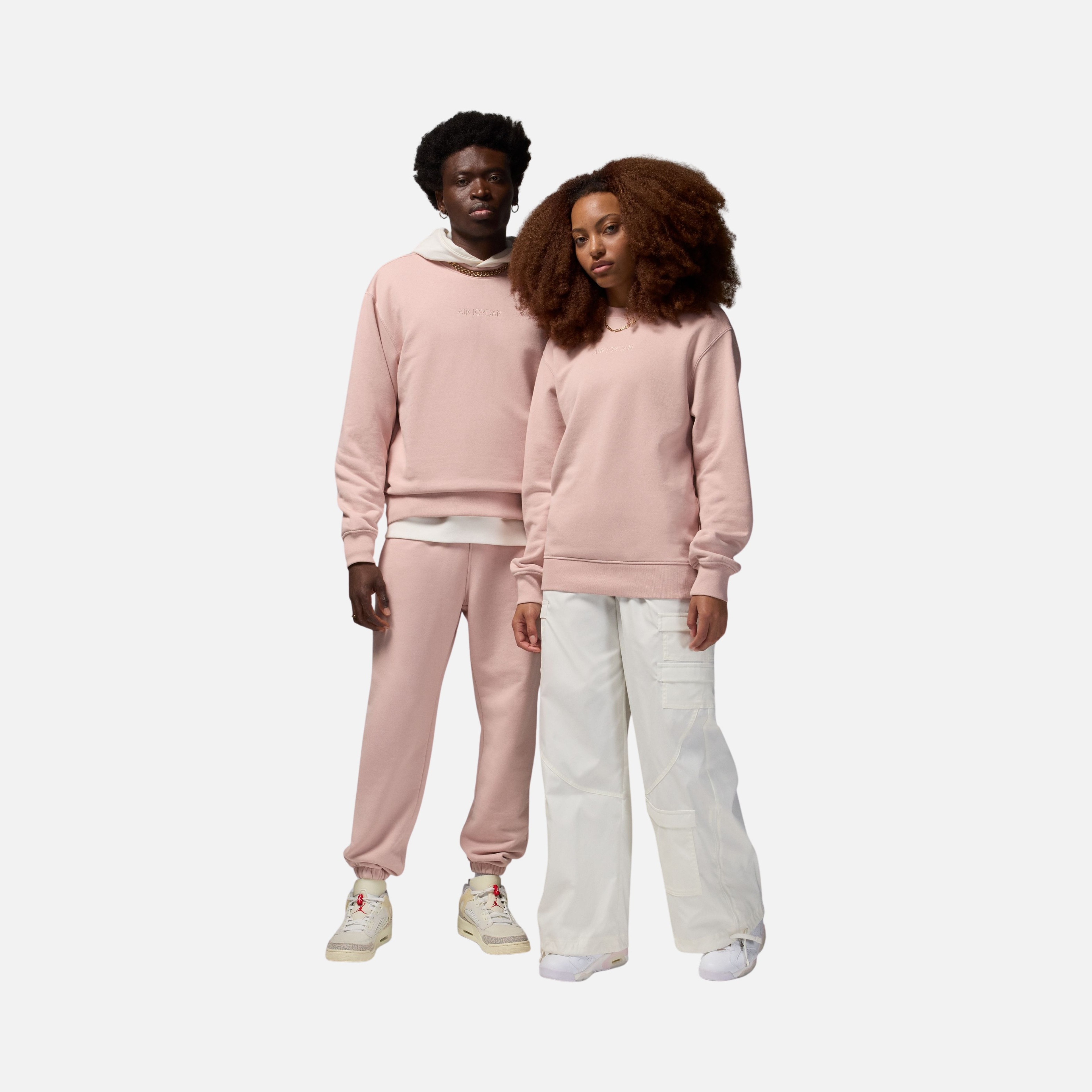 Nike Air Jordan Wordmark Fleece Crew-Neck Erkek Sweatshirt