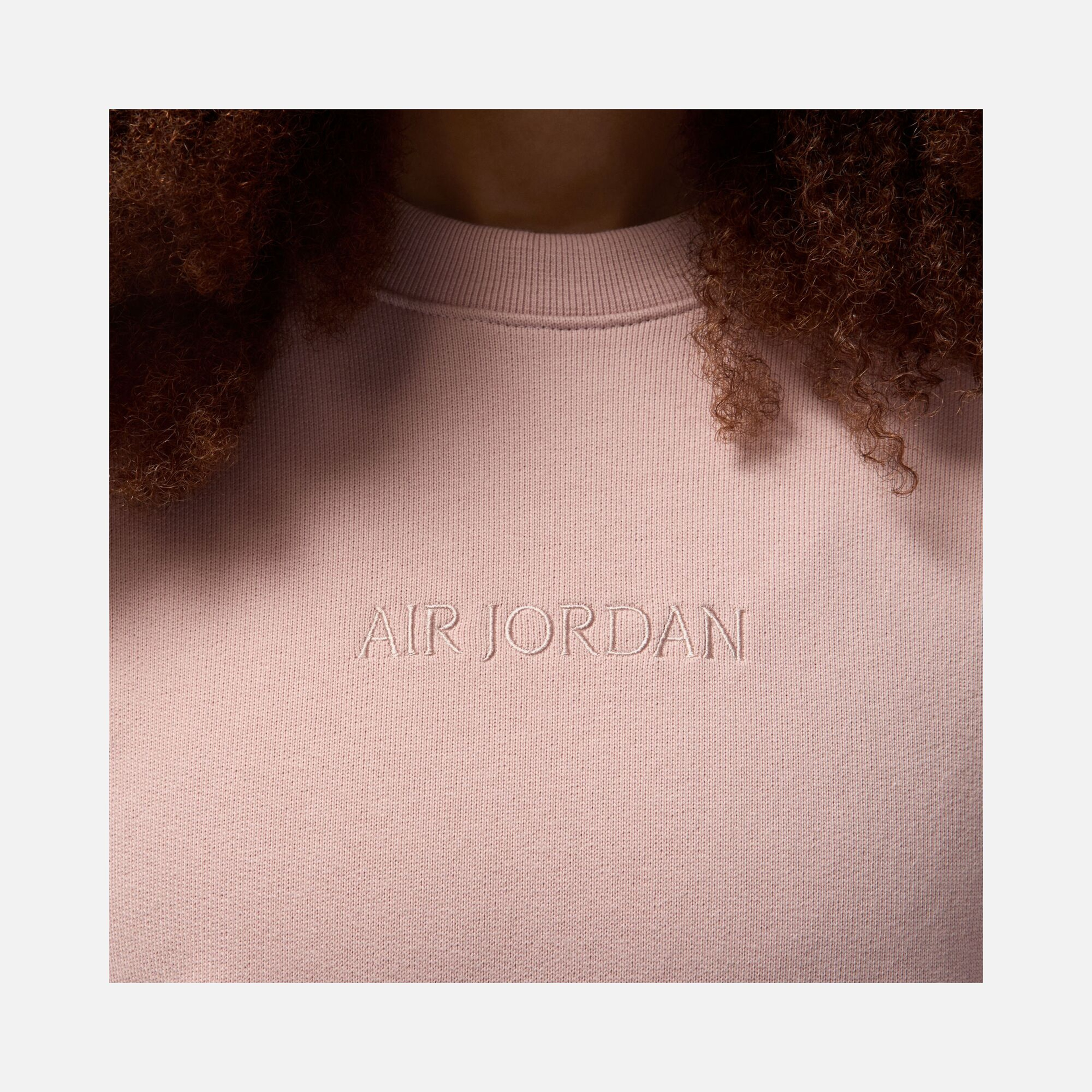 Nike Air Jordan Wordmark Fleece Crew-Neck Erkek Sweatshirt