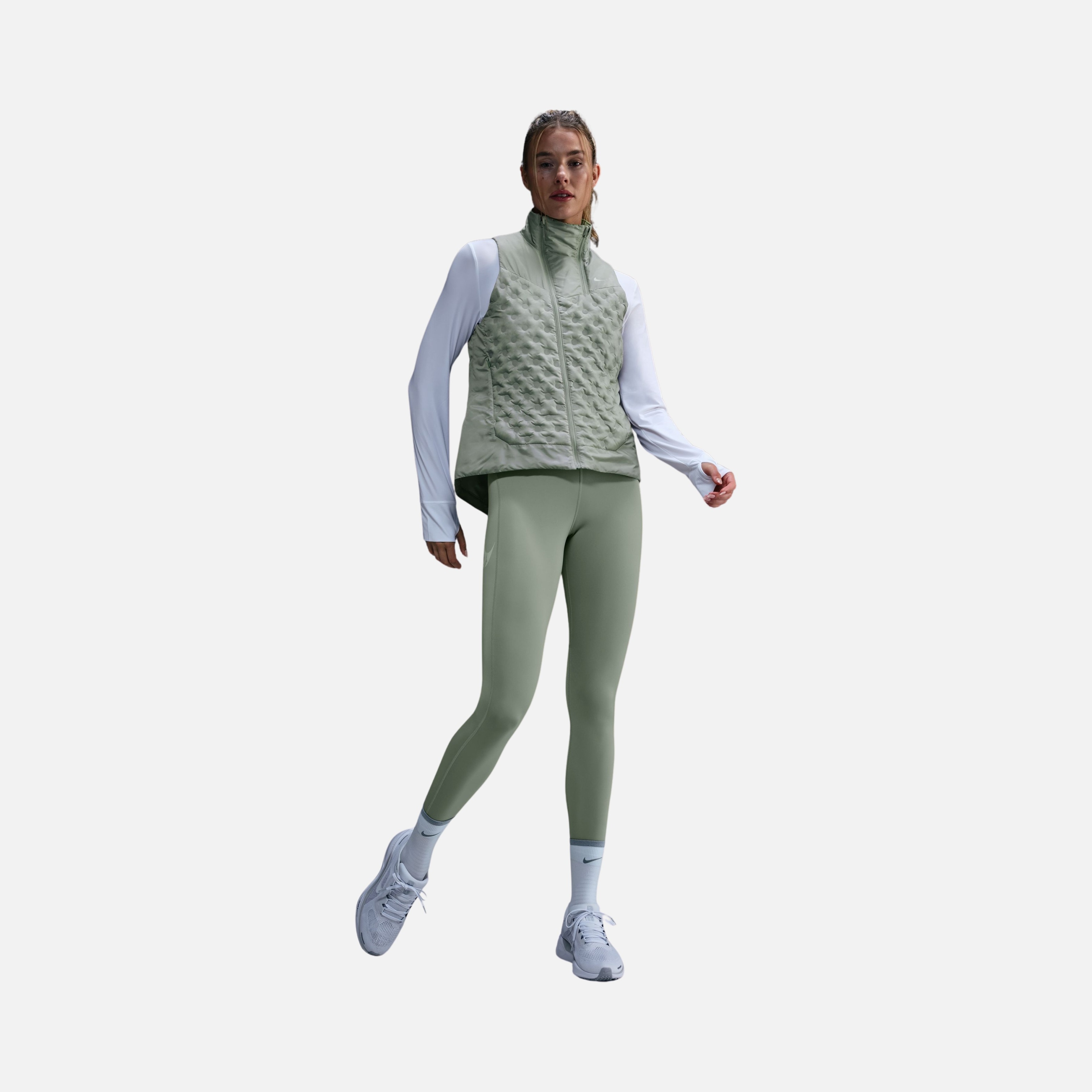 Nike Dri-Fit Fast Swoosh Mid-Rise 7/8 Running Kadın Tayt