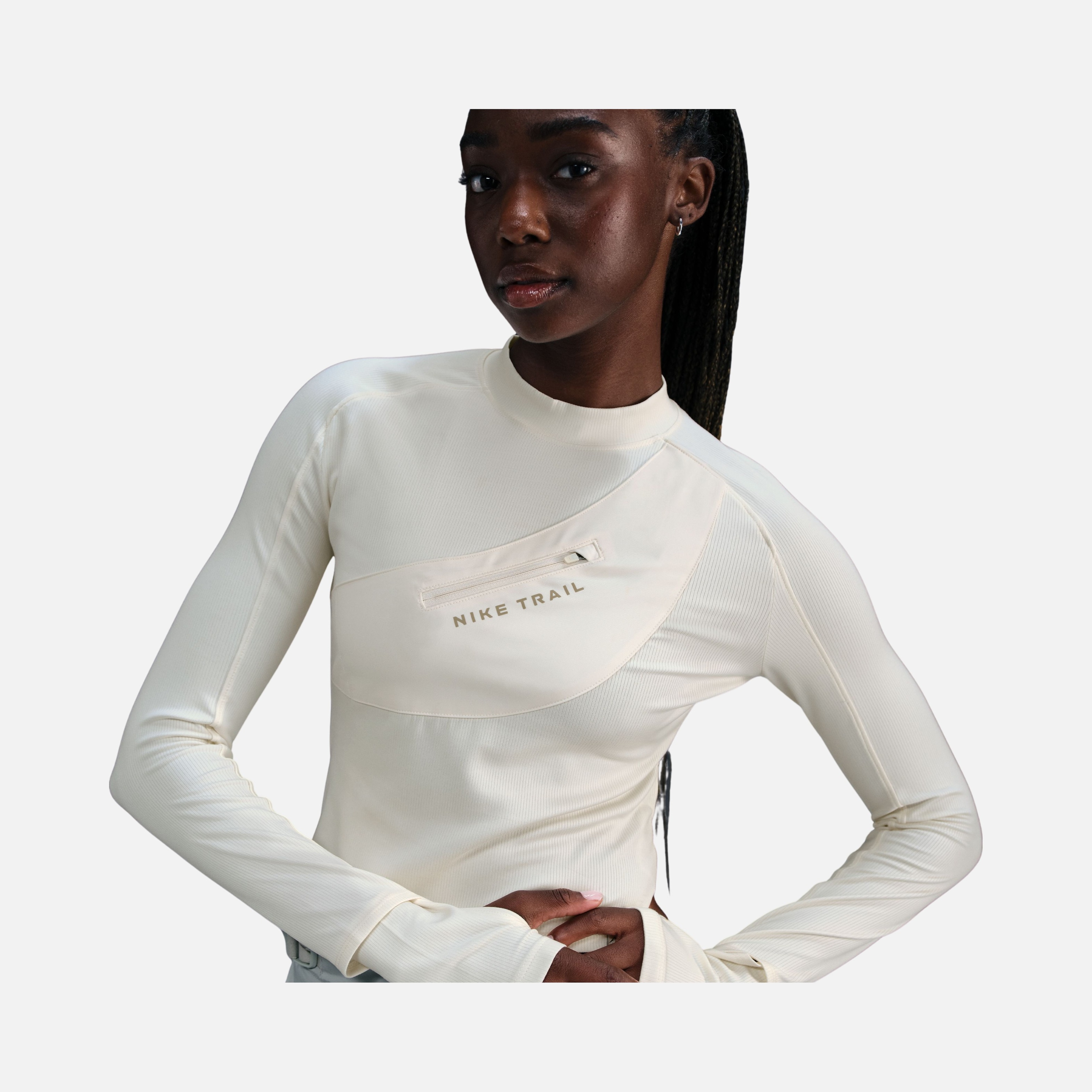 Nike Dri-Fit Long-Sleeve Pocket Running Long-Sleeve Kadın Tişört